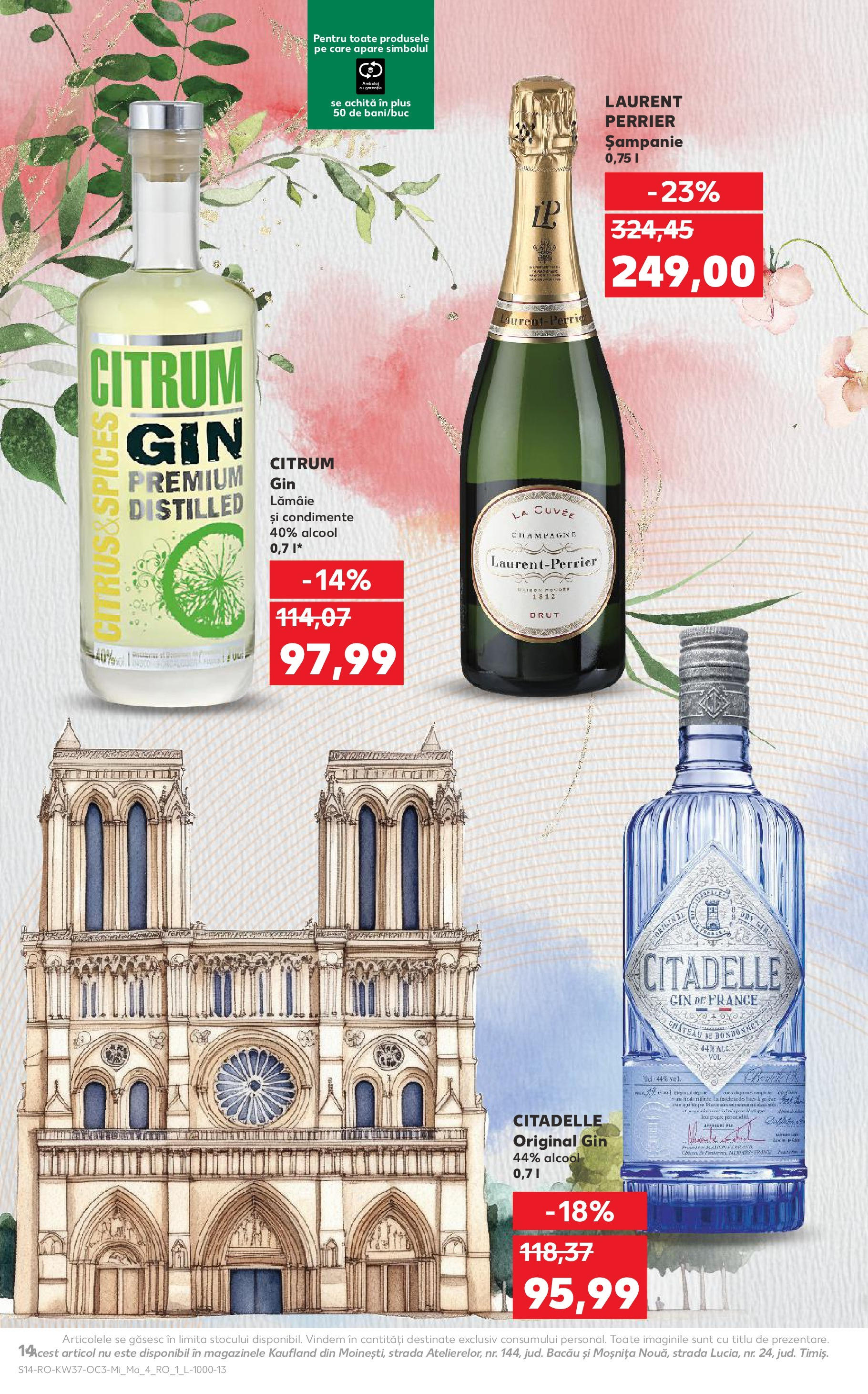 Catalog Kaufland - Domnesti 09.09.2025 - Revista si Oferta | Pagină: 14 | Produse: Gin, Condimente, Lămâie