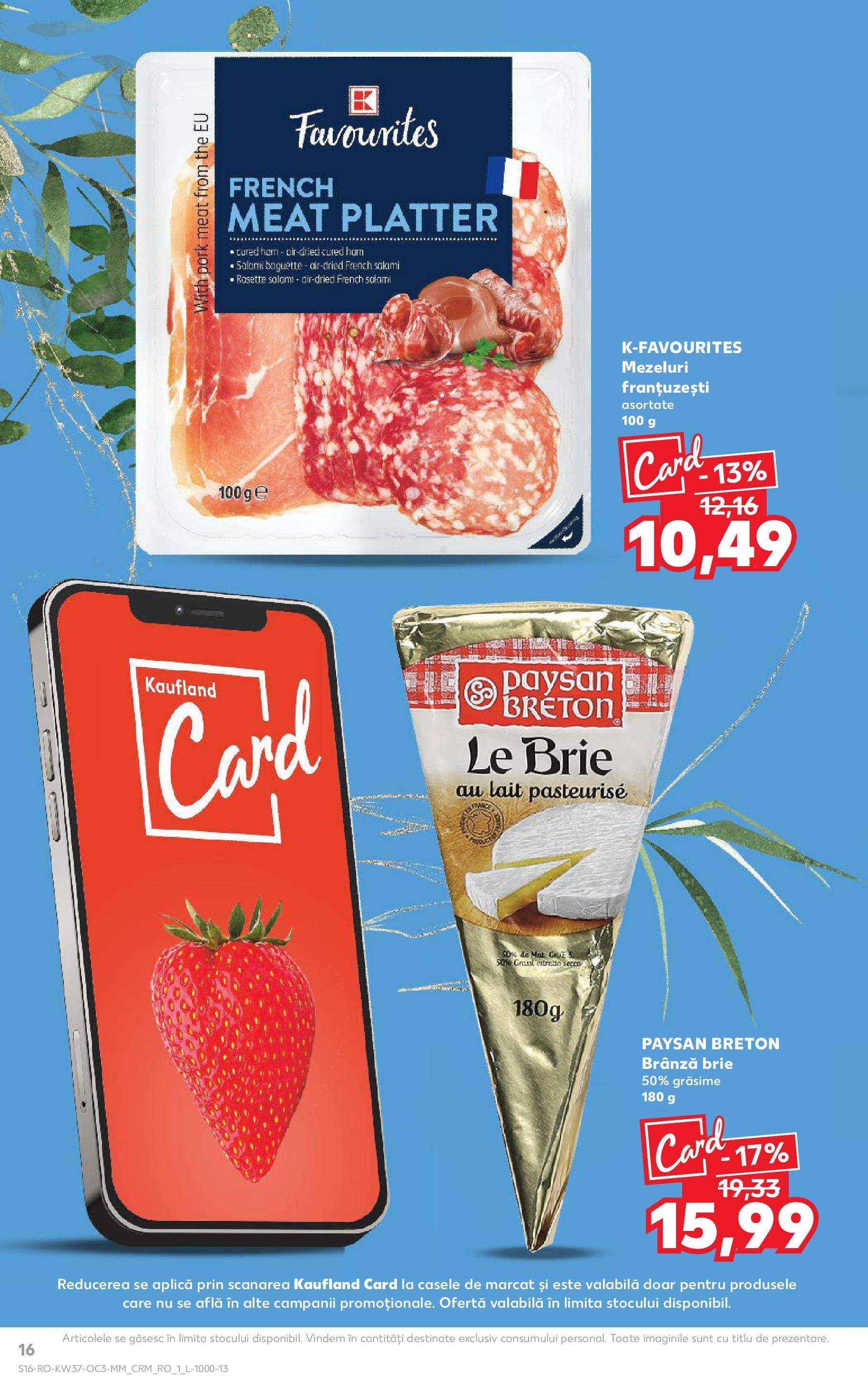 Catalog Kaufland - Domnesti 09.09.2025 - Revista si Oferta | Pagină: 16 | Produse: Brânză