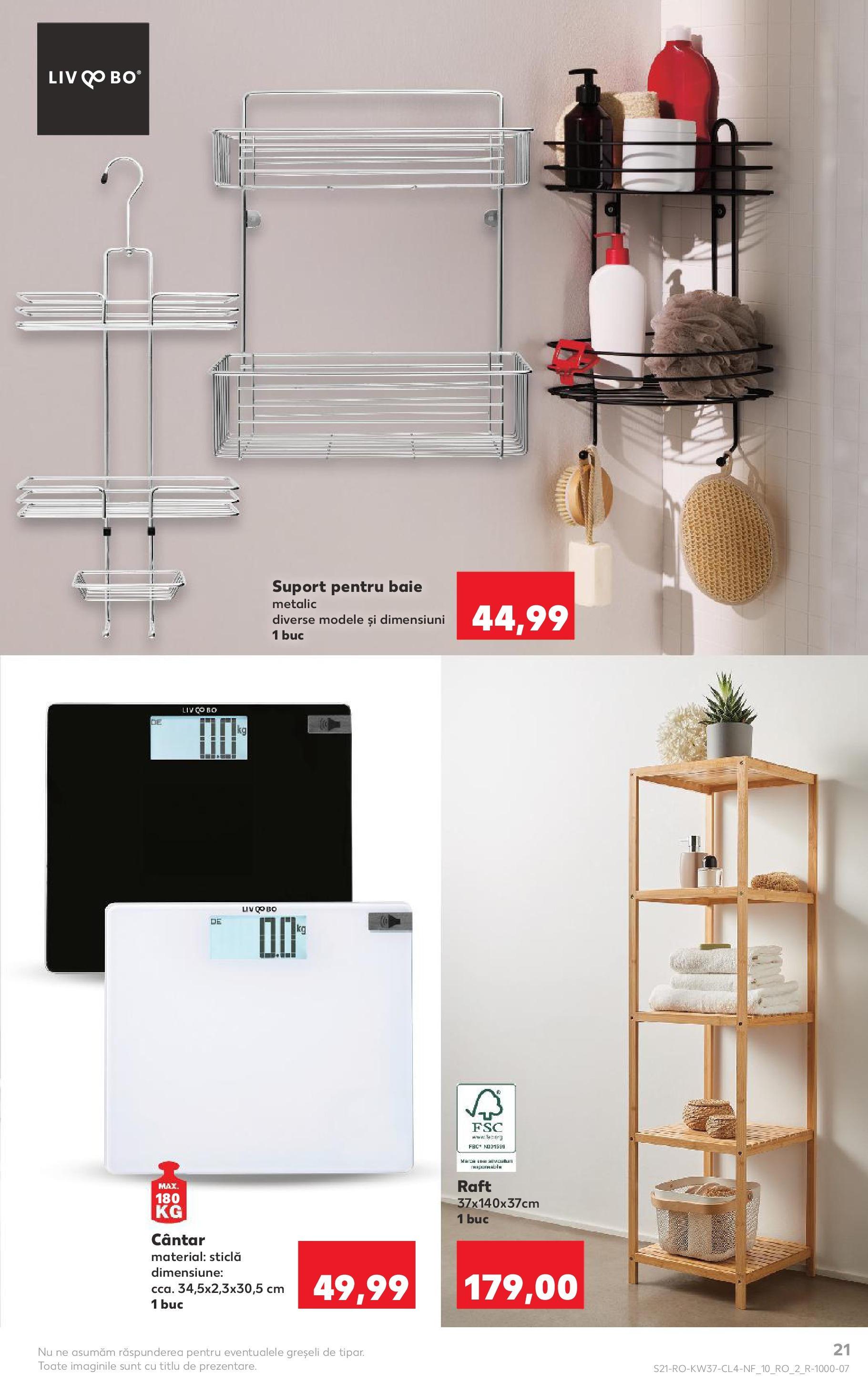 Catalog Kaufland - Ploiești 09.09.2025 - Revista si Oferta | Pagină: 21 | Produse: Cântar, Raft