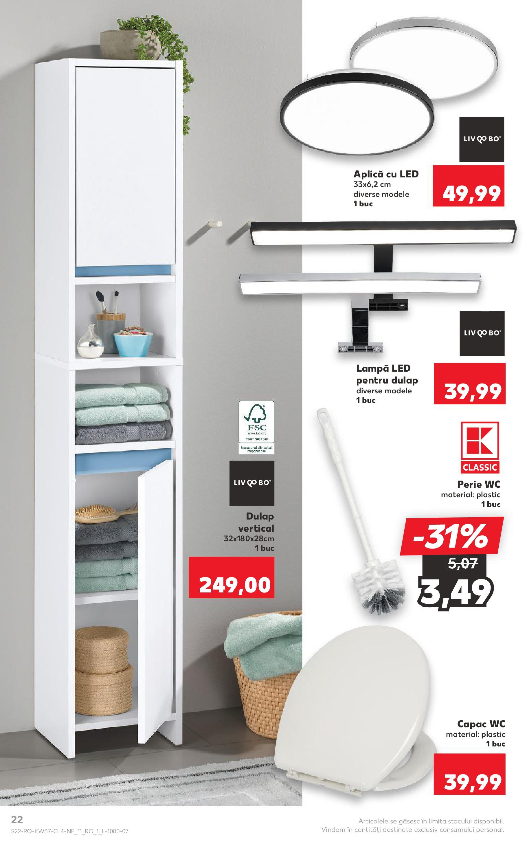 Catalog Kaufland - Ploiești 09.09.2025 - Revista si Oferta | Pagină: 22 | Produse: Babak, Lampă, Perie