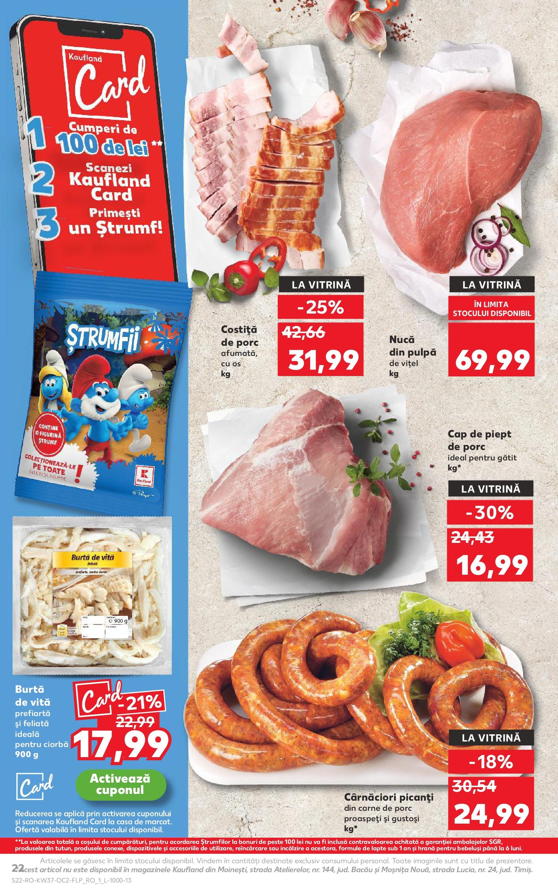 Catalog Kaufland - Pitești 09.09.2025 - Revista si Oferta | Pagină: 22 | Produse: Vitrină, Lapte, Carne De Porc, Pește