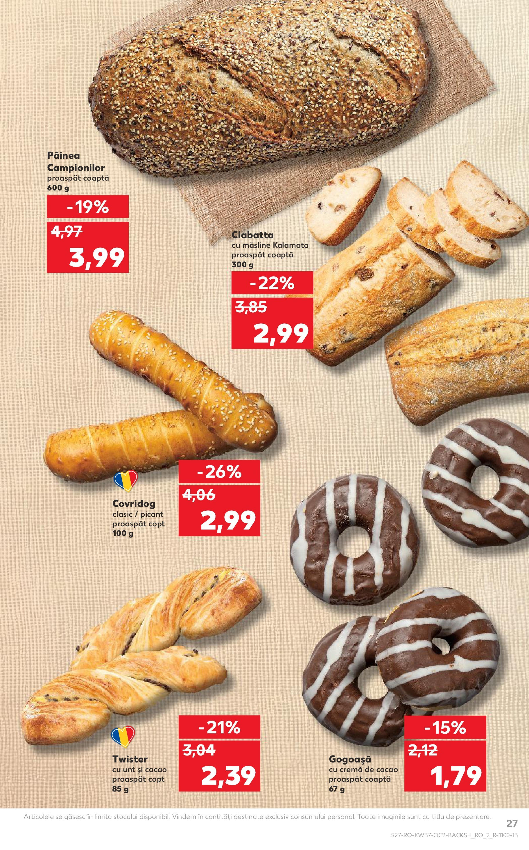Catalog Kaufland - Sfântu Gheorghe 09.09.2025 - Revista si Oferta | Pagină: 27 | Produse: Măsline, Unt, Cremă, Cacao