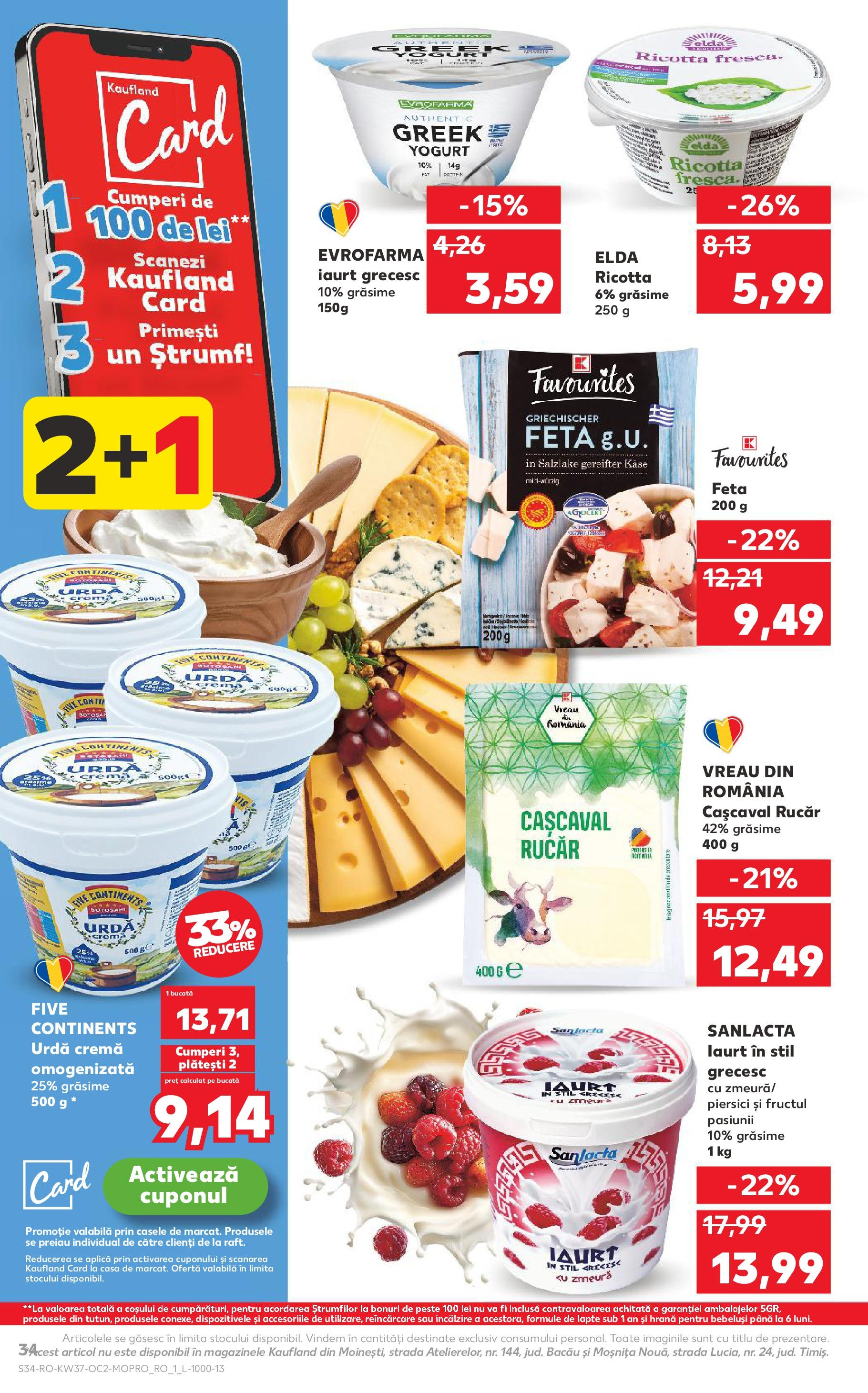 Catalog Kaufland - Pitești 09.09.2025 - Revista si Oferta | Pagină: 34 | Produse: Zmeură, Cașcaval, Lapte, Cremă