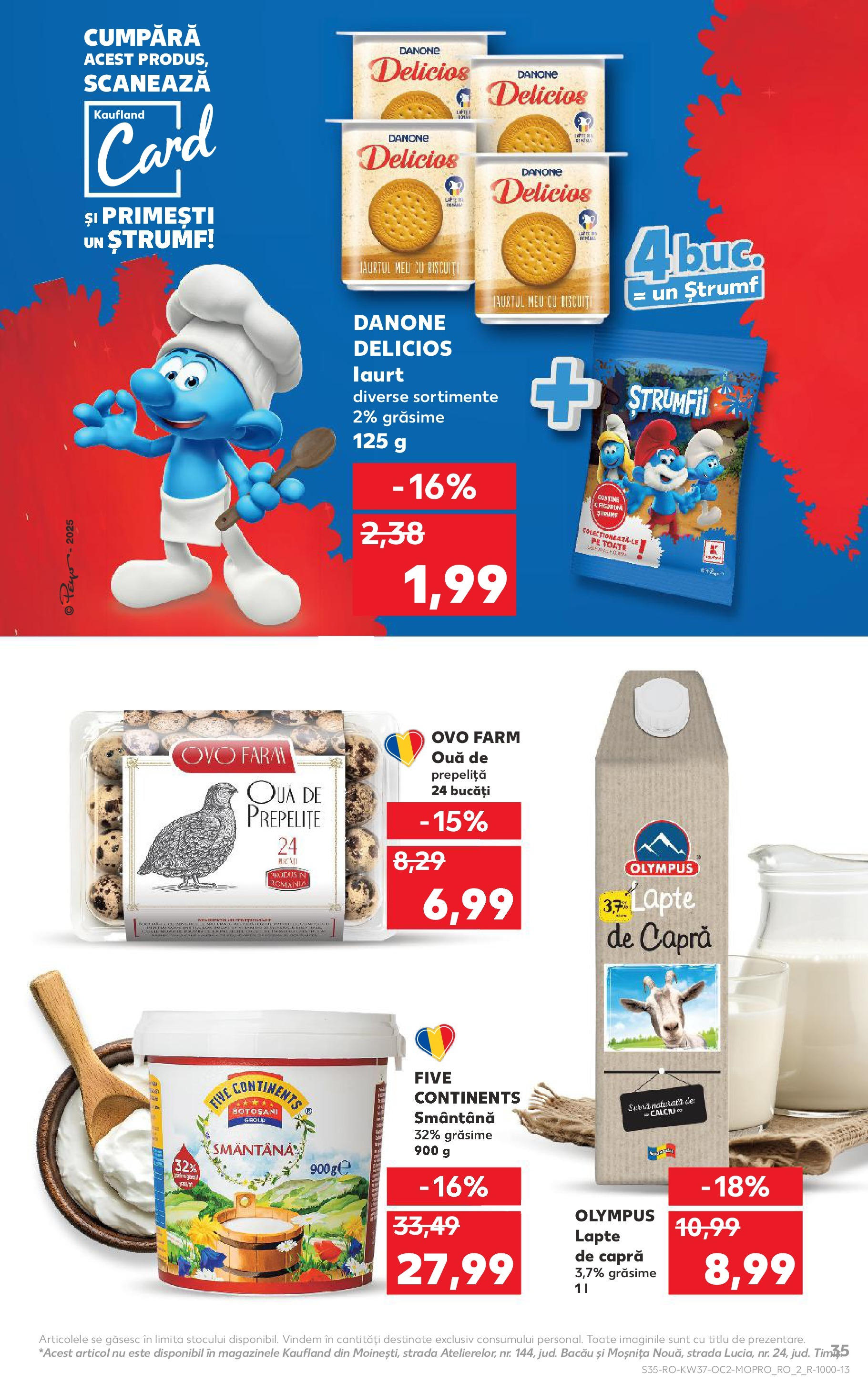 Catalog Kaufland - Pitești 09.09.2025 - Revista si Oferta | Pagină: 35 | Produse: Iaurt, Ouă, Smântână, Biscuiți