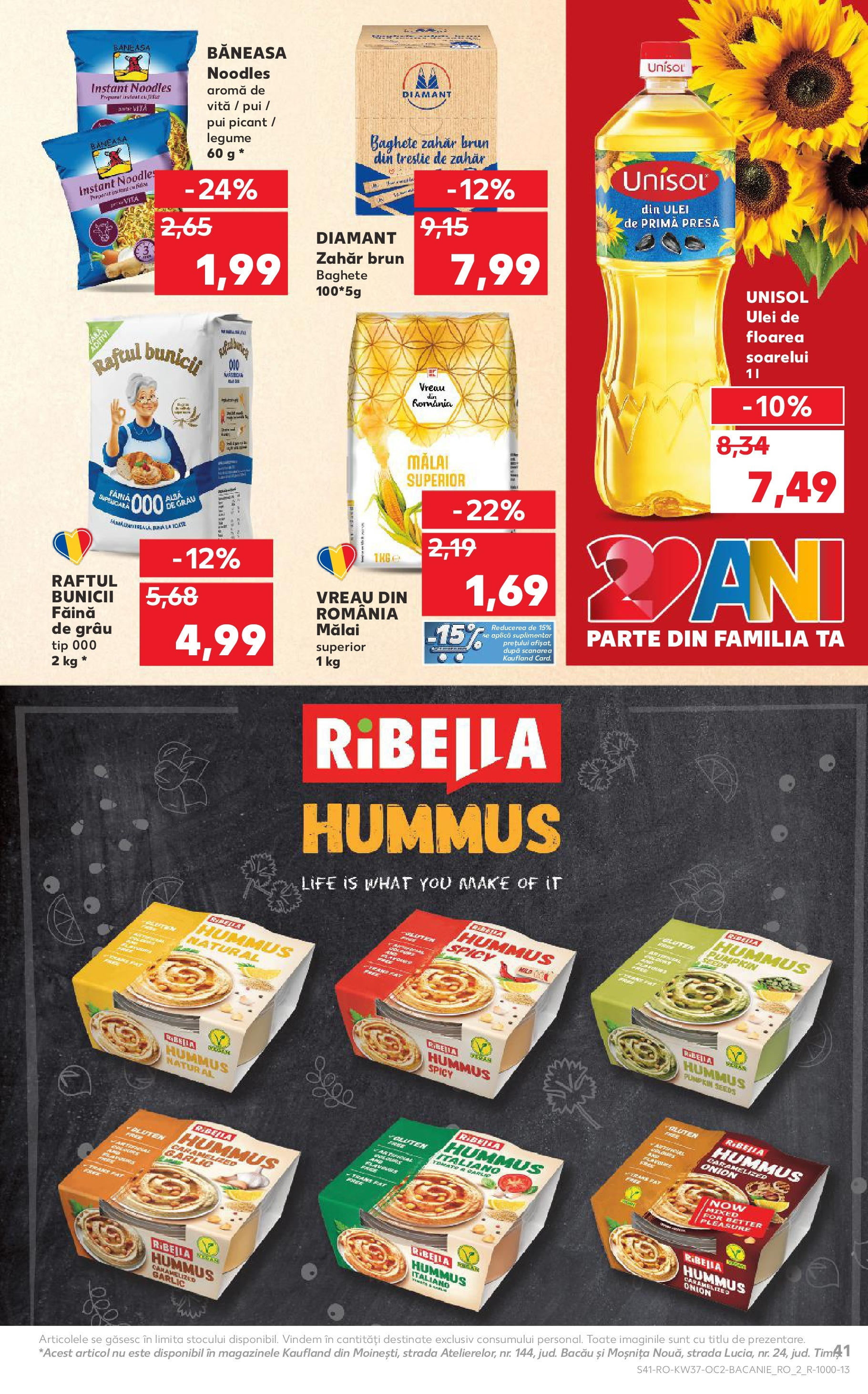 Catalog Kaufland - Pitești 09.09.2025 - Revista si Oferta | Pagină: 41 | Produse: Noodles, Mălai, Legume, Bant