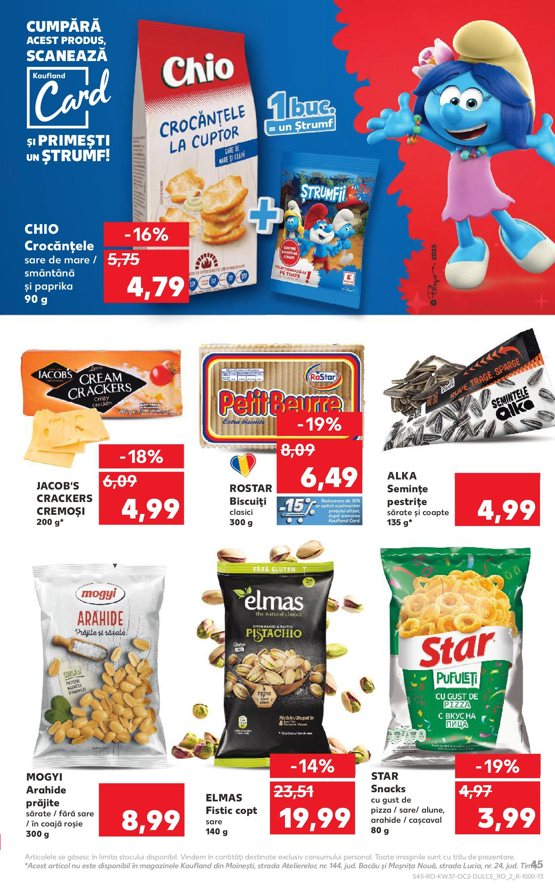 Catalog Kaufland - Pitești 09.09.2025 - Revista si Oferta | Pagină: 45 | Produse: Cuptor, Semințe, Smântână, Sare