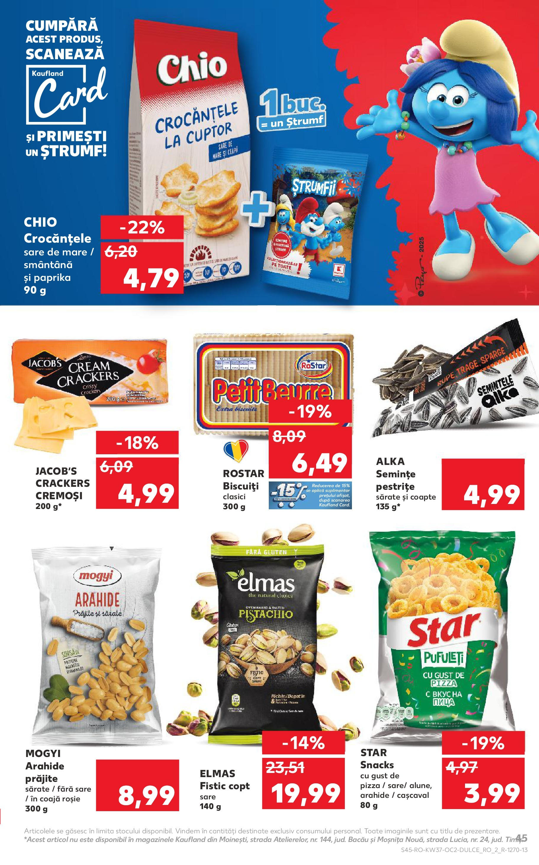Catalog Kaufland - Sfântu Gheorghe 09.09.2025 - Revista si Oferta | Pagină: 45 | Produse: Cuptor, Alune, Biscuiți, Sare