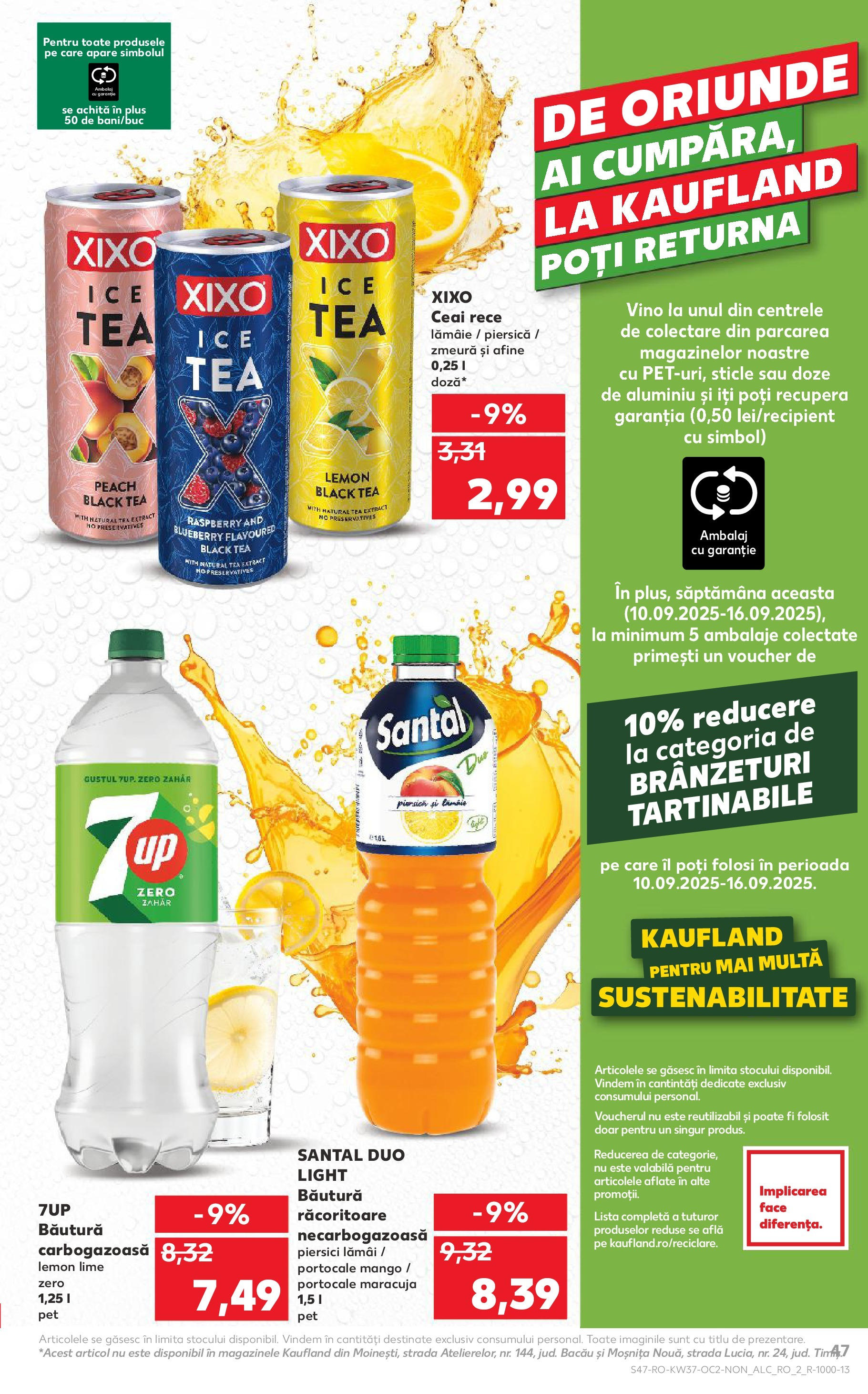 Catalog Kaufland - Pitești 09.09.2025 - Revista si Oferta | Pagină: 47 | Produse: Lime, Portocale, Ceai, Lămâie
