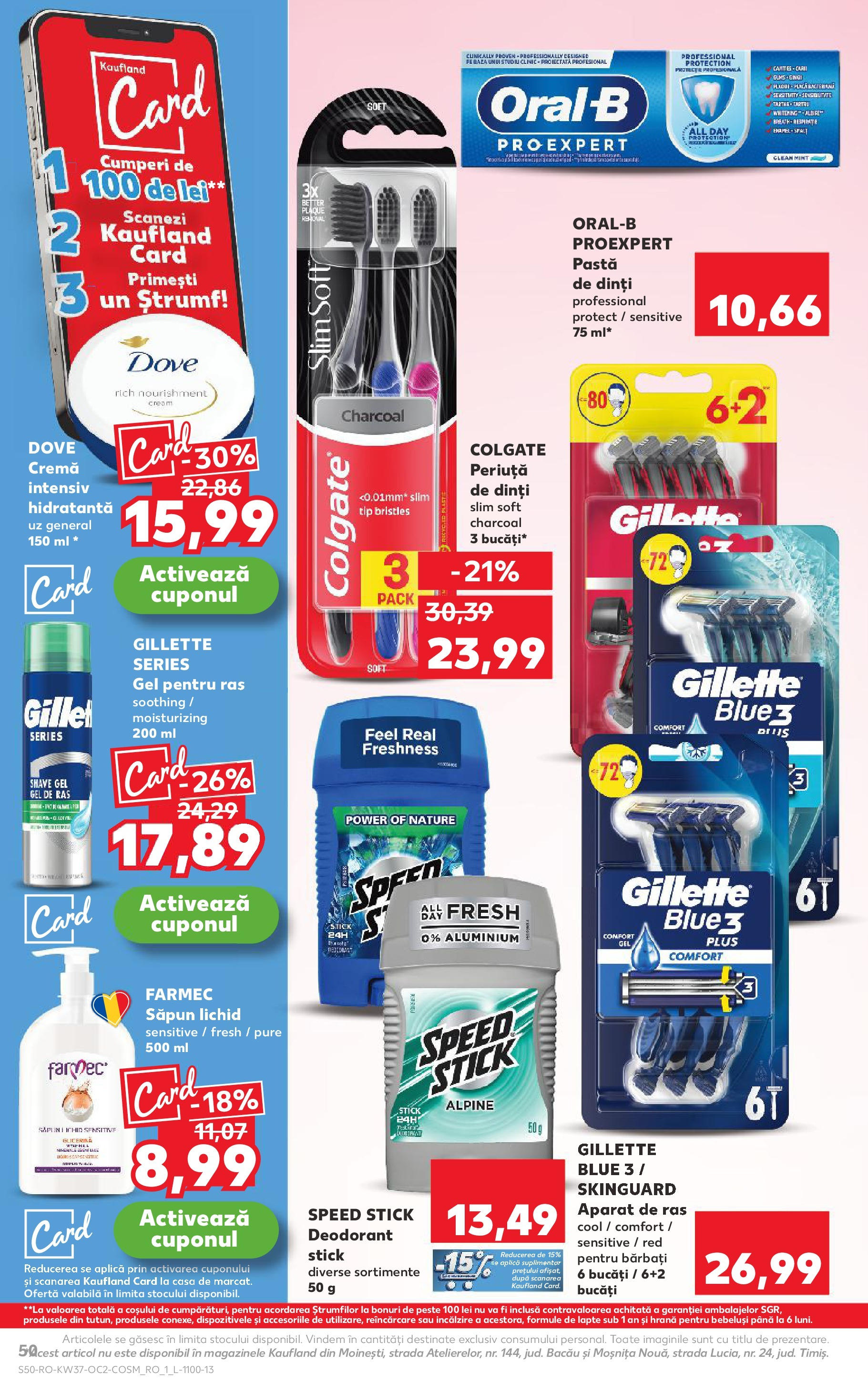 Catalog Kaufland - Ploiești 10.09.2025 - Revista si Oferta | Pagină: 50 | Produse: Pomelo, Aparat De Ras, Lapte, Pește