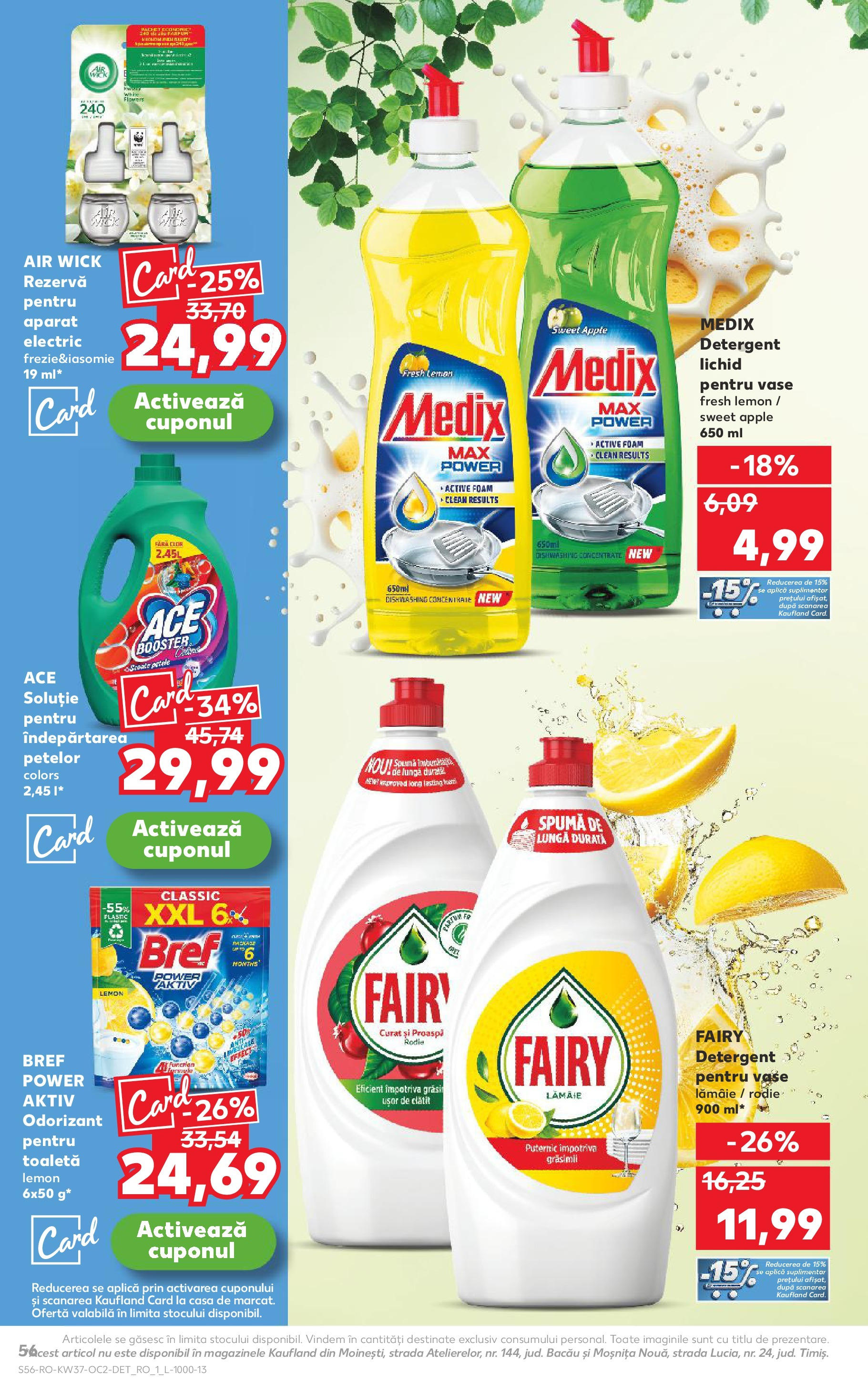 Catalog Kaufland - Pitești 09.09.2025 - Revista si Oferta | Pagină: 56 | Produse: Pomelo, Parfum, Îndepărtarea petelor, Lămâie