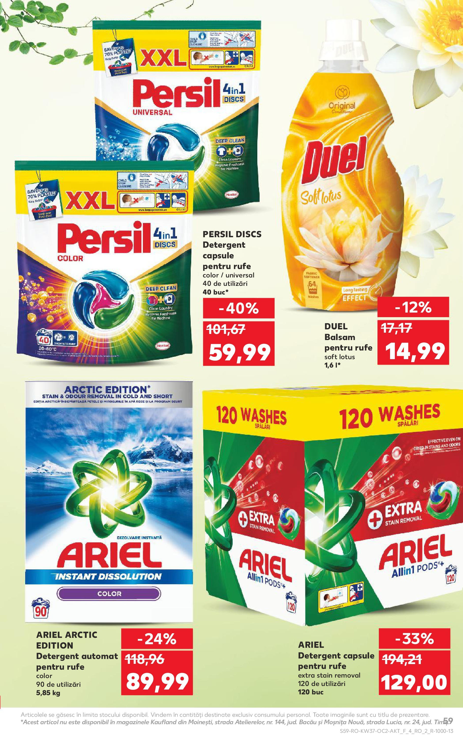 Catalog Kaufland - Pitești 09.09.2025 - Revista si Oferta | Pagină: 59 | Produse: Pomelo, Kedi Ödül Oyuncakları, Balsam, Detergent
