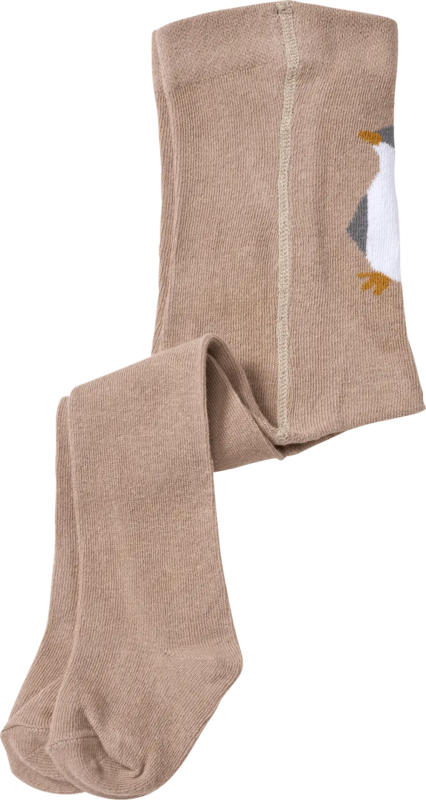 ALANA Strumpfhose mit Pinguin-Motiv, braun, Gr. 86/92