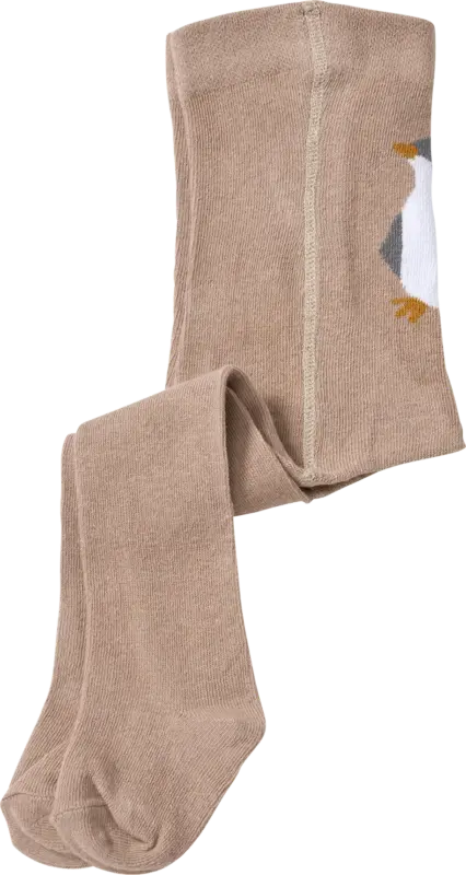 ALANA Strumpfhose mit Pinguin-Motiv, braun, Gr. 62/68