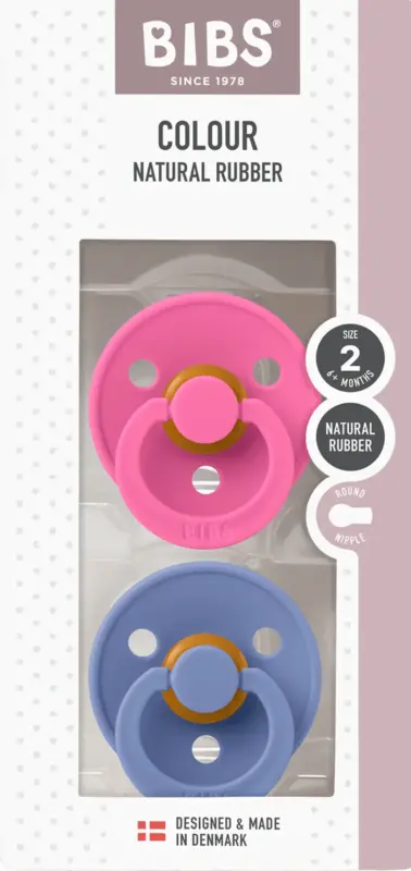 Suzete din latex Bubblegum Peri 6+