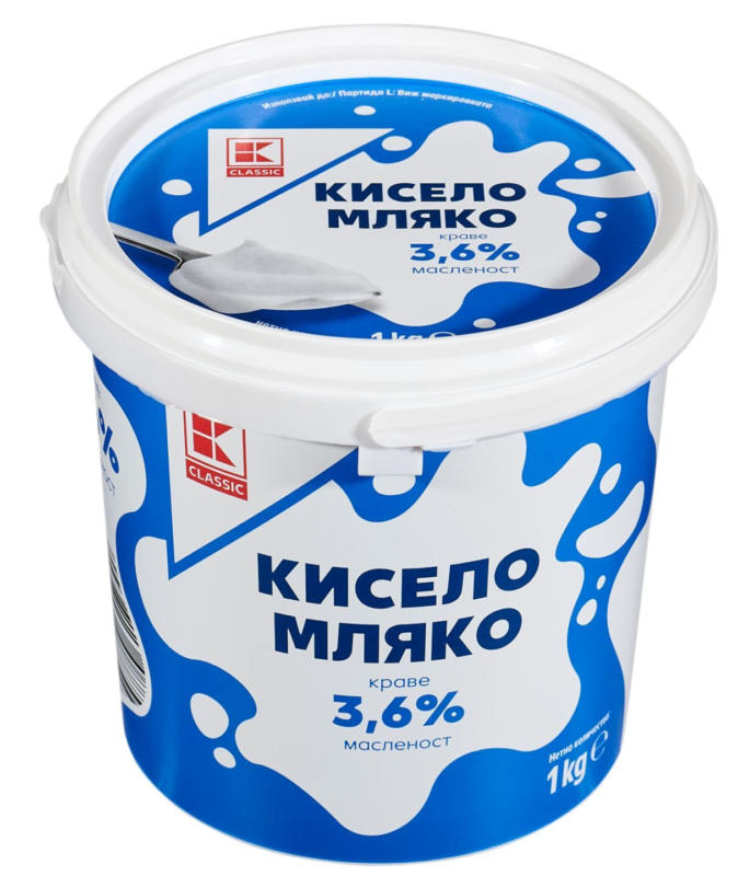 K-CLASSIC Кисело мляко 3,6% масленост