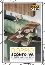 Ricci Casa Doppio sconto IVA su tutto l'arredo - al 21.09.2025