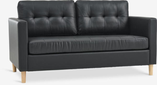 JYSK Canapea FALSLEV 2 locuri neagră