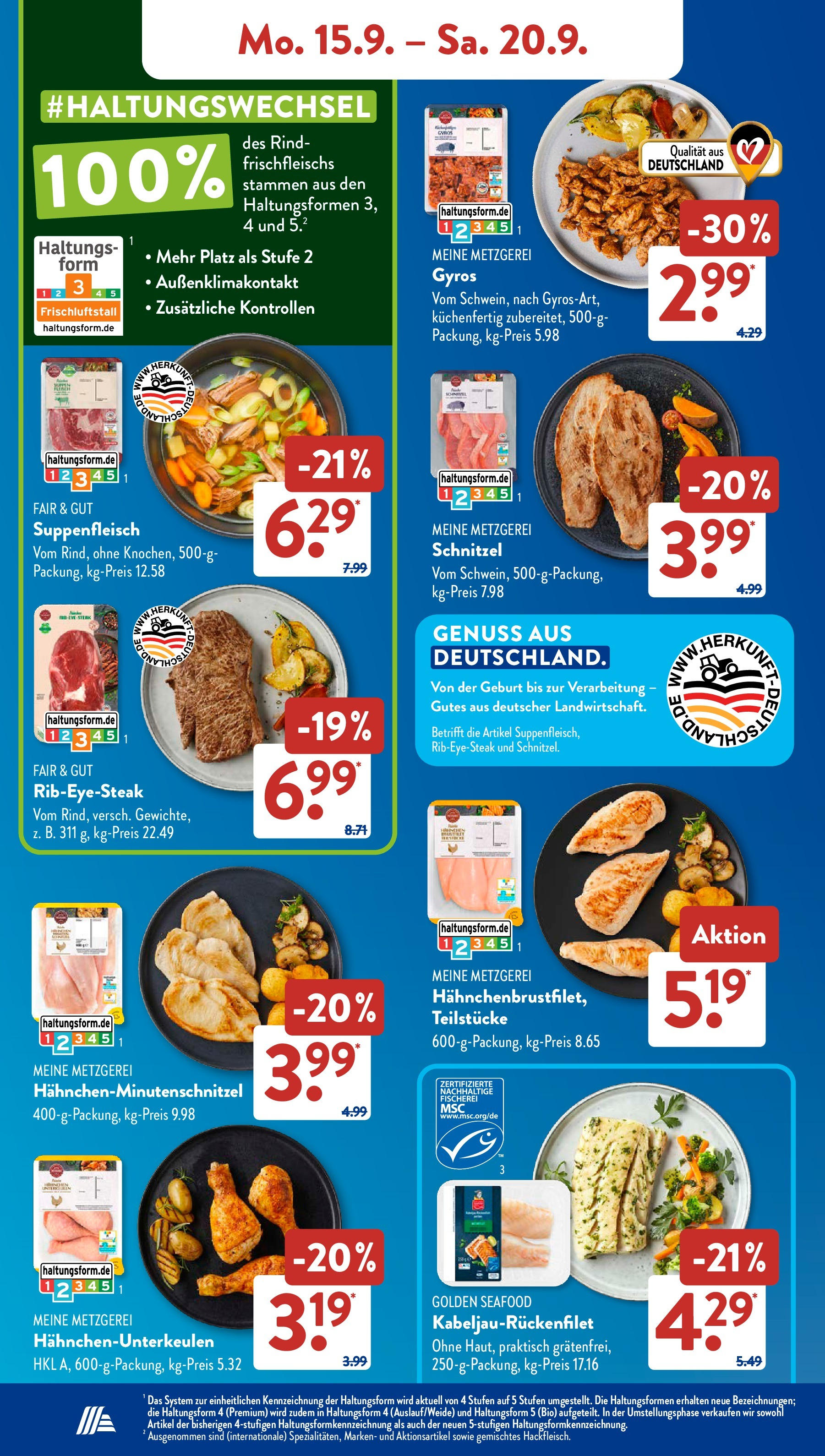 Aldi Süd - Aldi Süd: Wochenangebote (ab 14.09.2025) zum Blättern | Seite: 6 | Produkte: Schnitzel, Gyros, Suppenfleisch