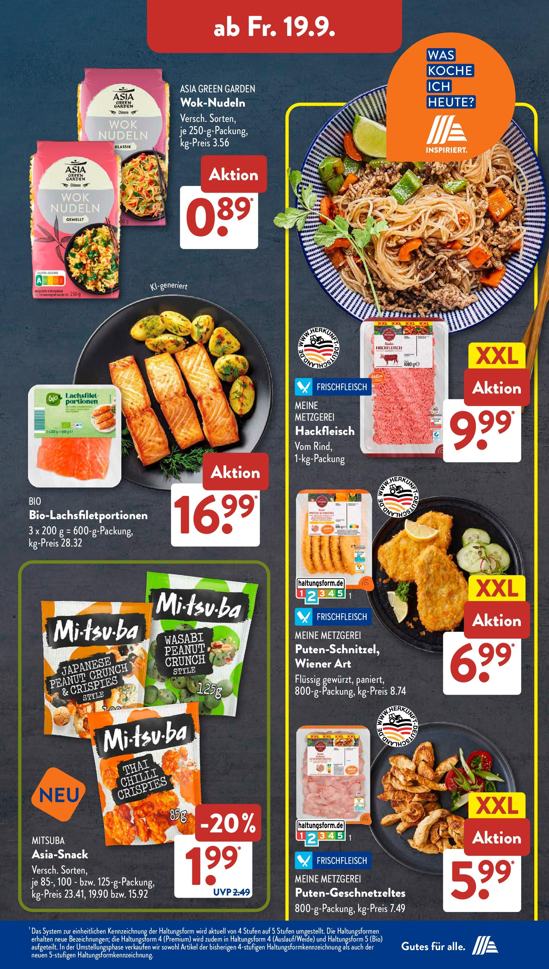 Aldi Süd - Aldi Süd: Wochenangebote (ab 14.09.2025) zum Blättern | Seite: 29 | Produkte: Nudeln, Hackfleisch