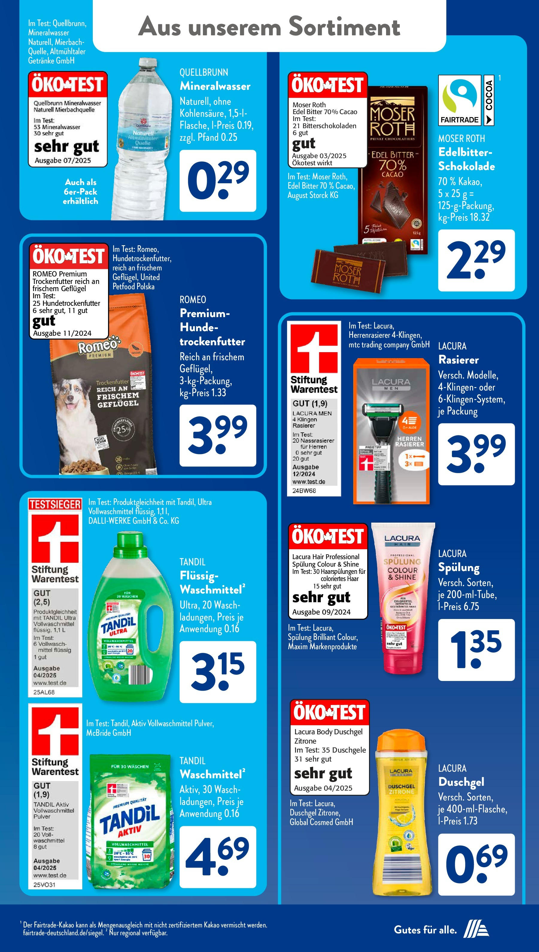 Aldi Süd - Aldi Süd: Wochenangebote (ab 14.09.2025) zum Blättern | Seite: 34 | Produkte: Schokolade, Tür, Mineralwasser, Waschmittel