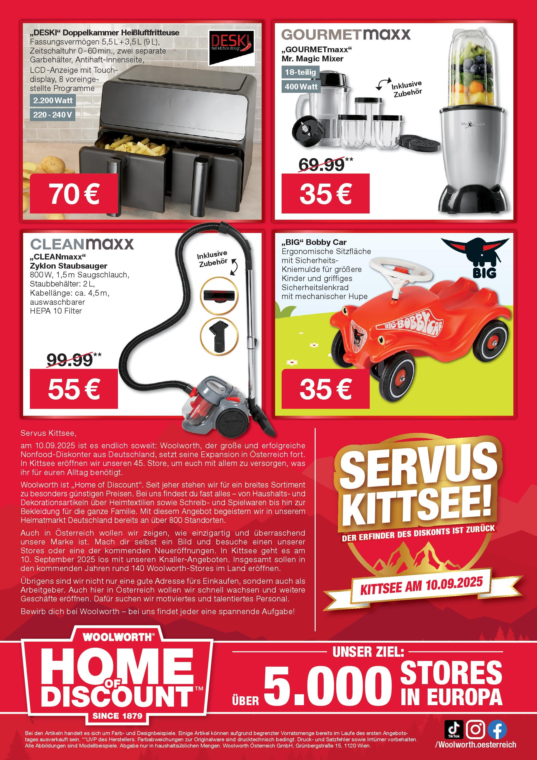 Woolworth - Woolworth: Servus Kittsee! (07.09.2025) || Aktuelle Angebote | Seite: 8 | Produkte: Bekleidung, Staubsauger, Mixer Woolworth - Woolworth: Servus Kittsee! von 07.09.2025 - Aktuelle Angebote | Seite: 8 | Produkte: Bekleidung, Staubsauger, Mixer