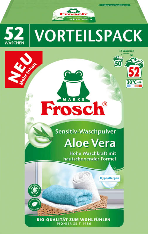 Frosch Vollwaschpulver Aloe Vera