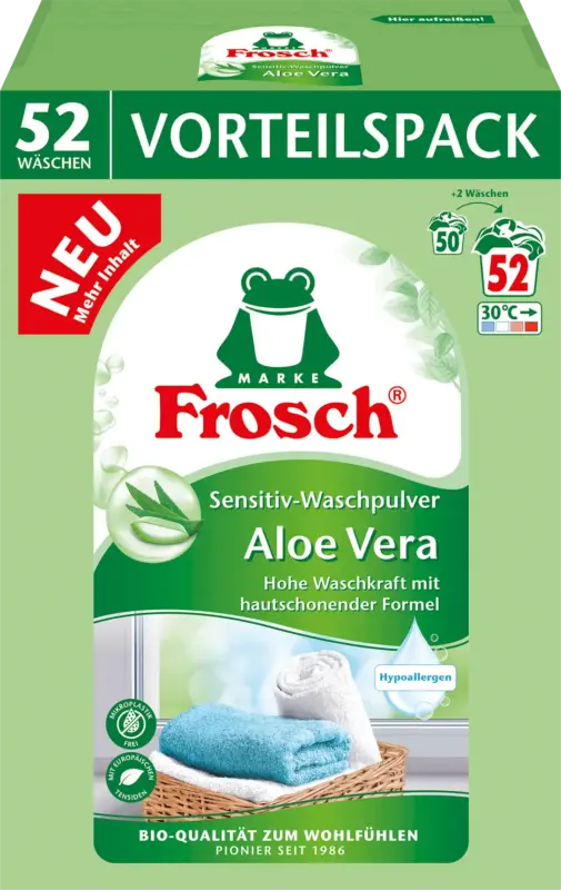 Frosch Vollwaschpulver Aloe Vera