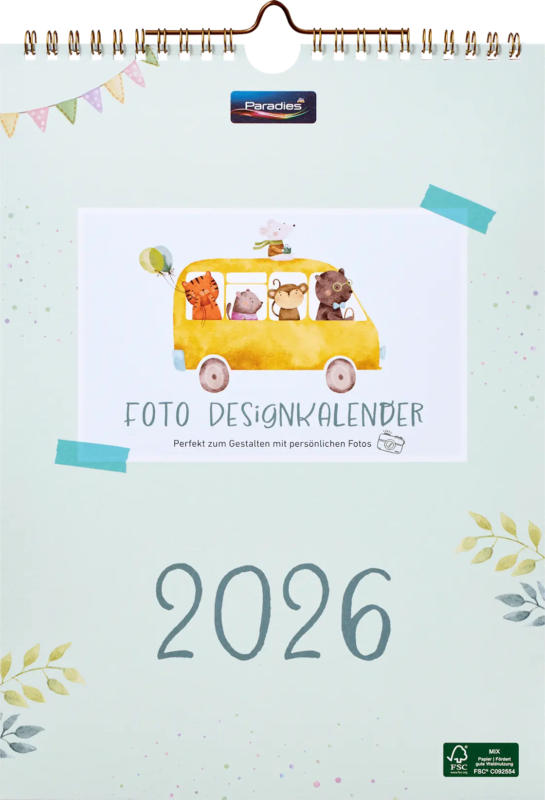 Paradies Designkalender 2026