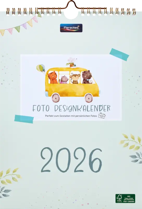 Paradies Designkalender 2026