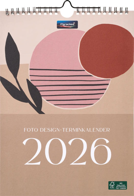 Paradies Termin Designkalender 2026