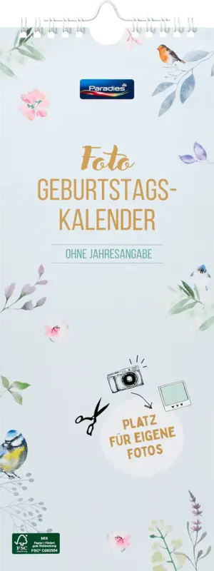 Paradies Geburtstagskalender