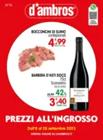 D'Ambros Prezzi all'ingrosso - al 28.09.2025