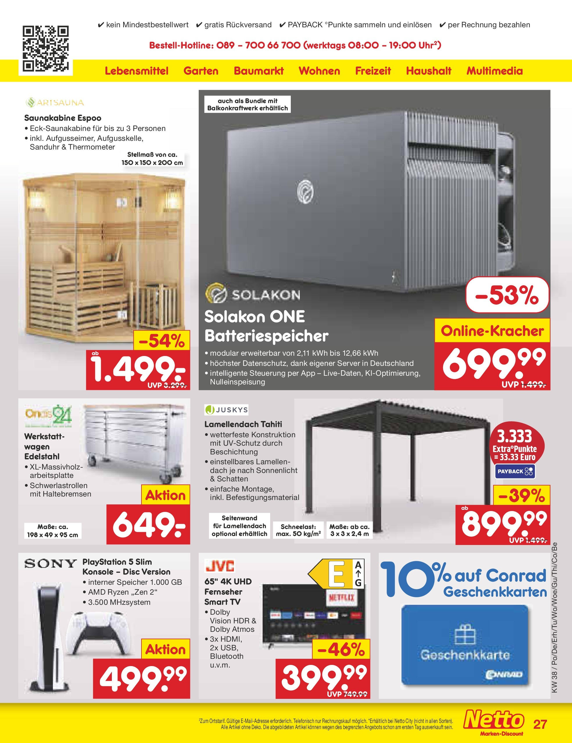 Netto Marken-Discount prospekt München	 (ab 15.09.2025) » Angebote | Seite: 31 | Produkte: Playstation, Smart TV, Server, TV