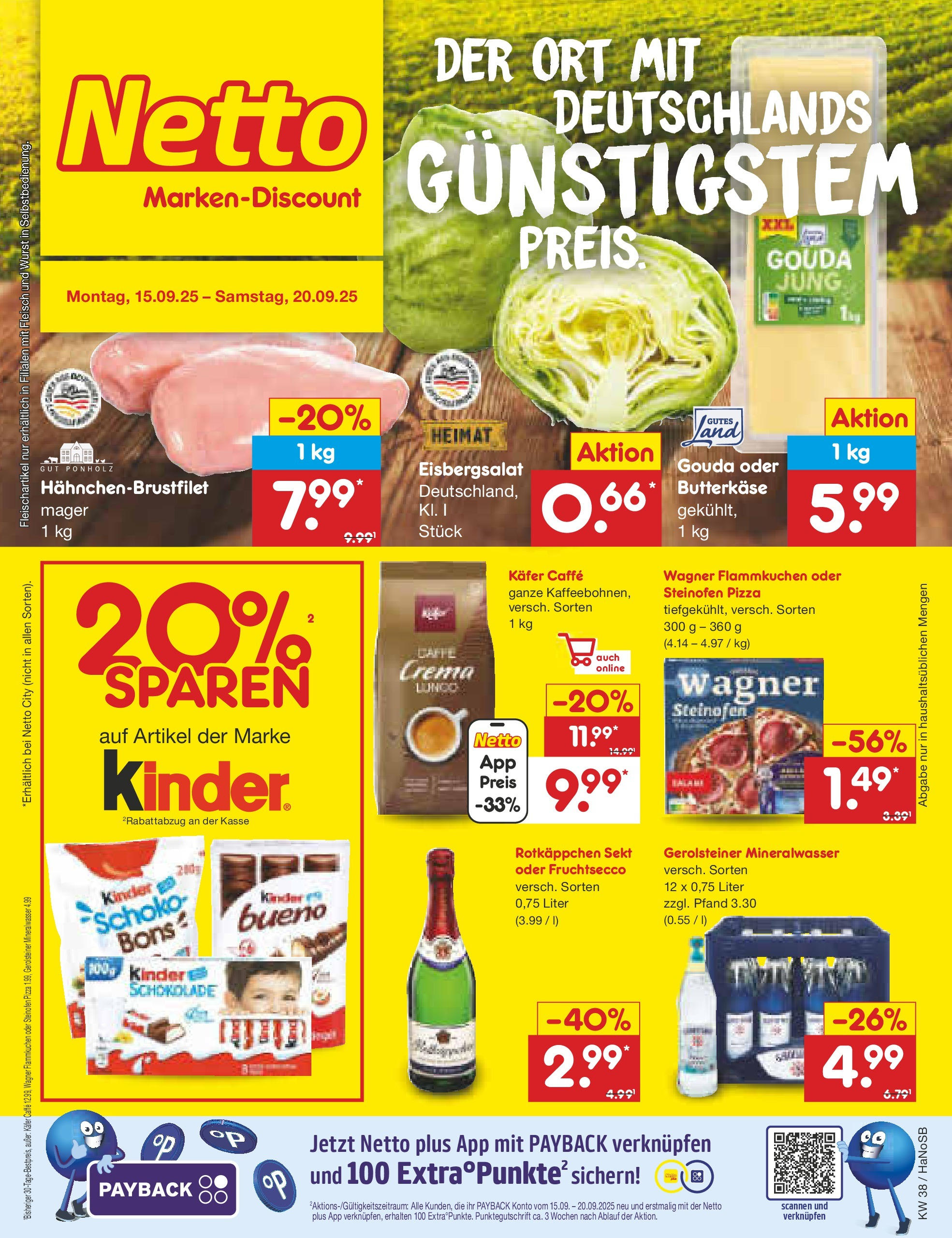 Netto Marken-Discount prospekt Schwerte-Geisecke (ab 15.09.2025) » Angebote | Seite: 1 | Produkte: Rotkappchen sekt, Eisbergsalat, Wurst, Rotkäppchen Netto Marken-Discount prospekt Schwerte-Geisecke (ab 15.09.2025) » Angebote | Seite: 1 | Produkte: Rotkappchen sekt, Eisbergsalat, Wurst, Rotkäppchen