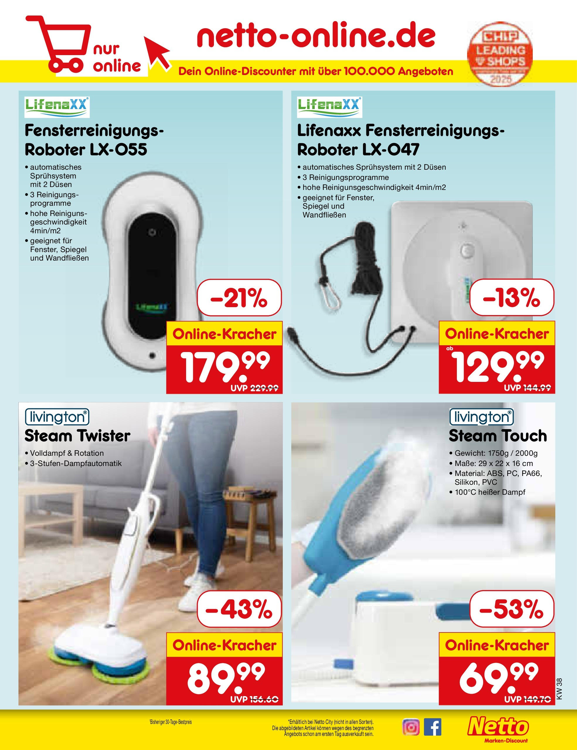 Netto Marken-Discount prospekt Osterode	 (ab 15.09.2025) » Angebote | Seite: 47 | Produkte: Gewicht, Roboter, Spiegel