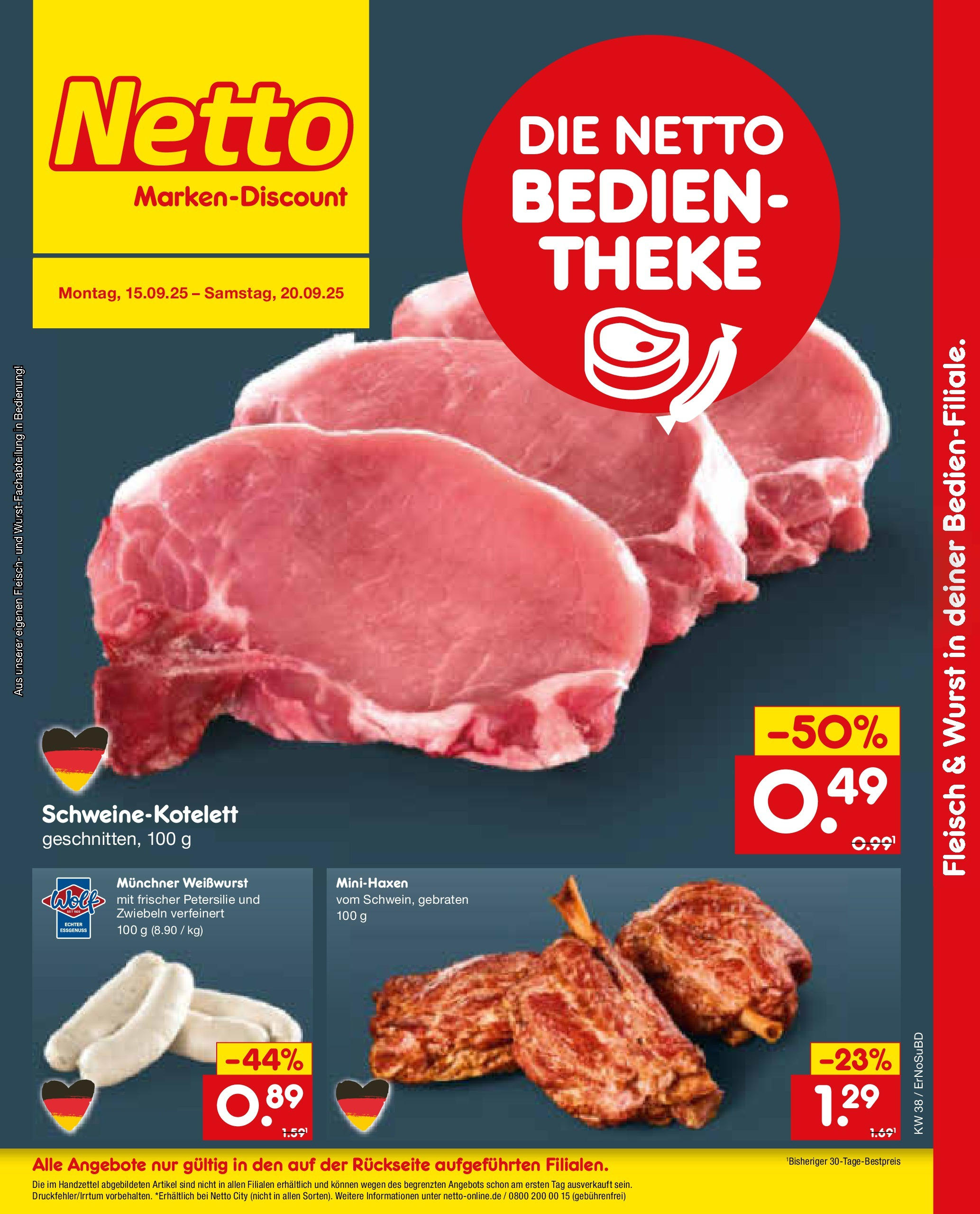 Netto Marken-Discount prospekt Elxleben	 (ab 15.09.2025) » Angebote | Seite: 8 | Produkte: Weißwurst, Zwiebeln, Wurst, Petersilie