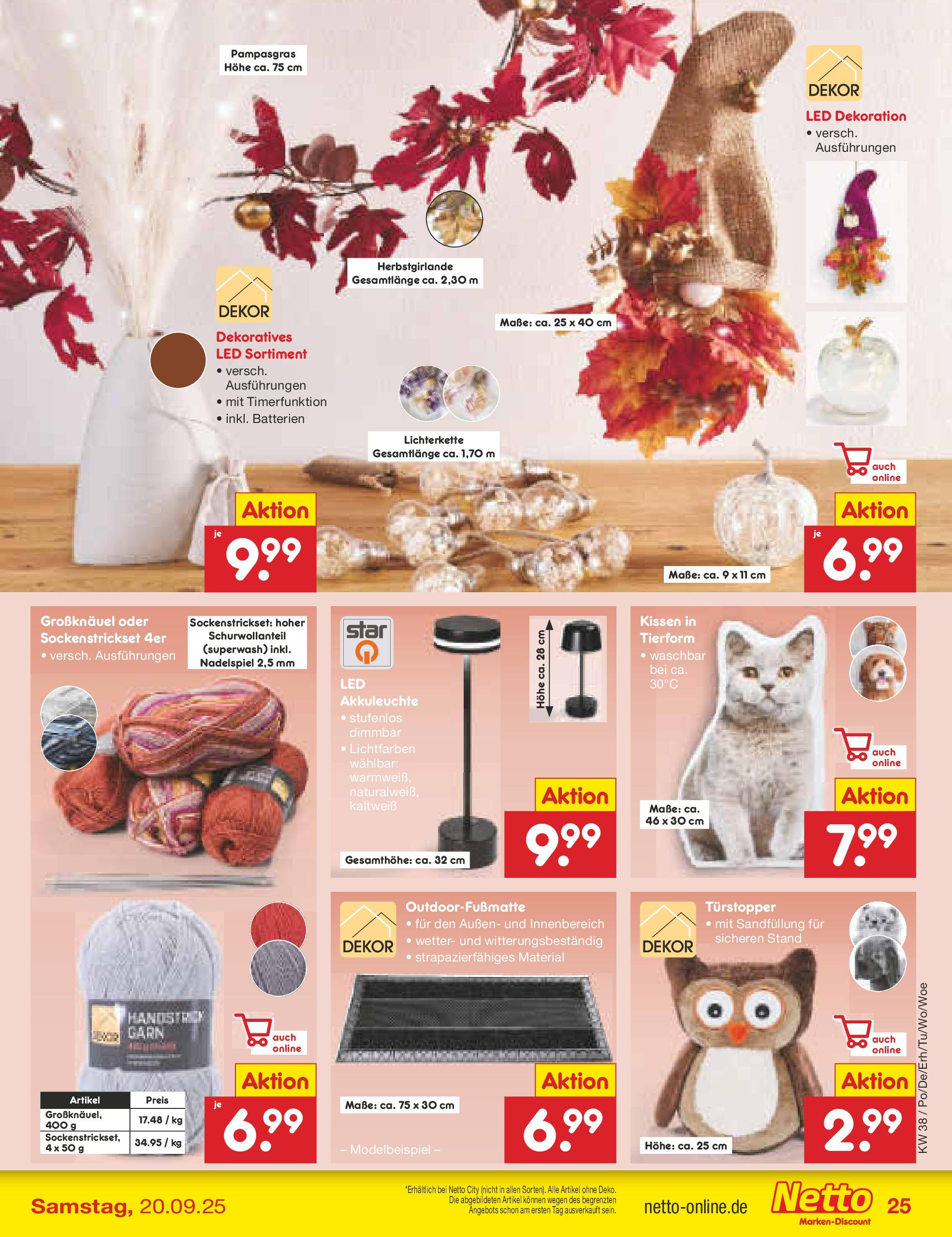 Netto Marken-Discount prospekt München	 (ab 15.09.2025) » Angebote | Seite: 27 | Produkte: Kissen, Batterien