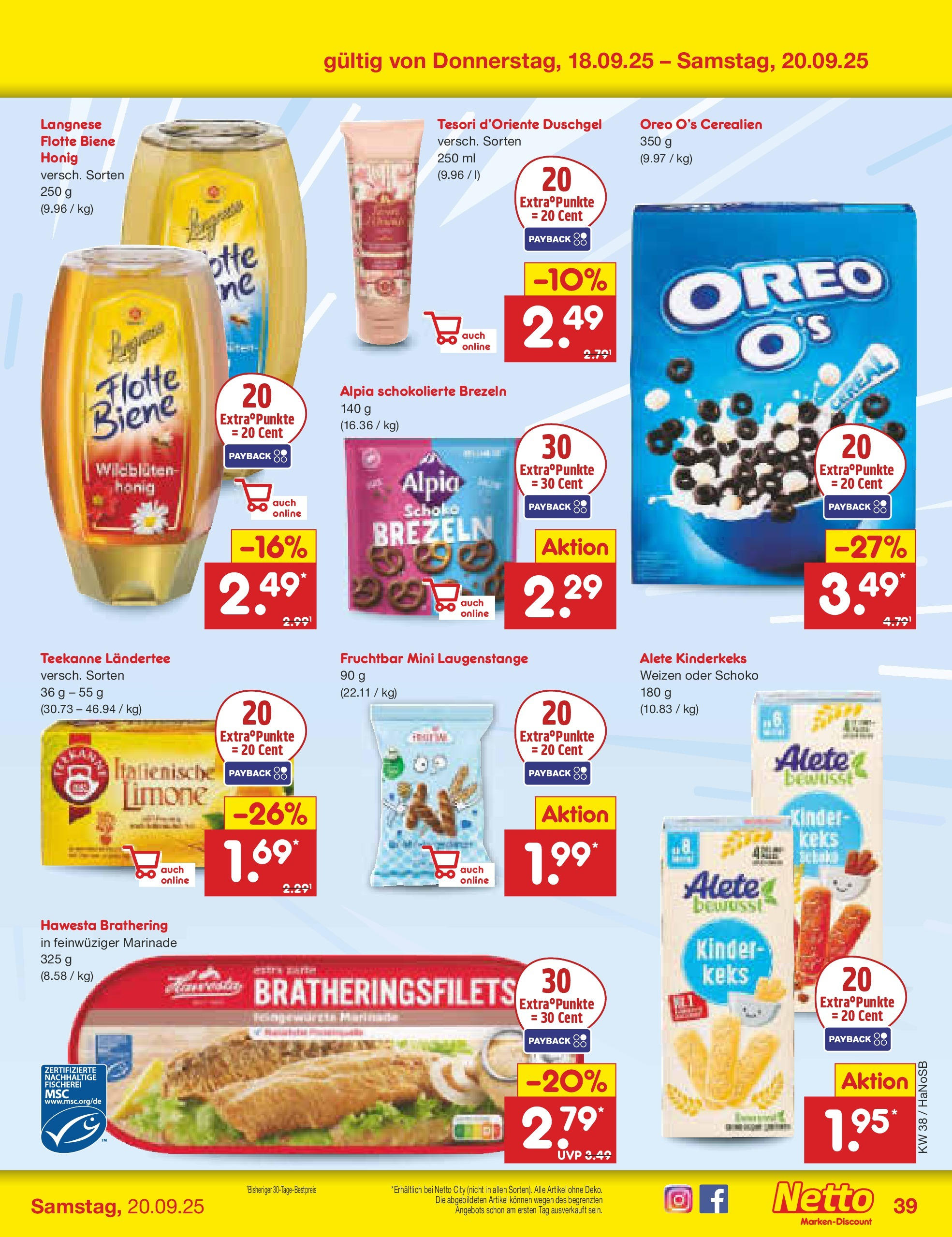 Netto Marken-Discount prospekt Schwerte-Geisecke (ab 15.09.2025) » Angebote | Seite: 41 | Produkte: Langnese, Duschgel, Teekanne Netto Marken-Discount prospekt Schwerte-Geisecke (ab 15.09.2025) » Angebote | Seite: 41 | Produkte: Langnese, Duschgel, Teekanne