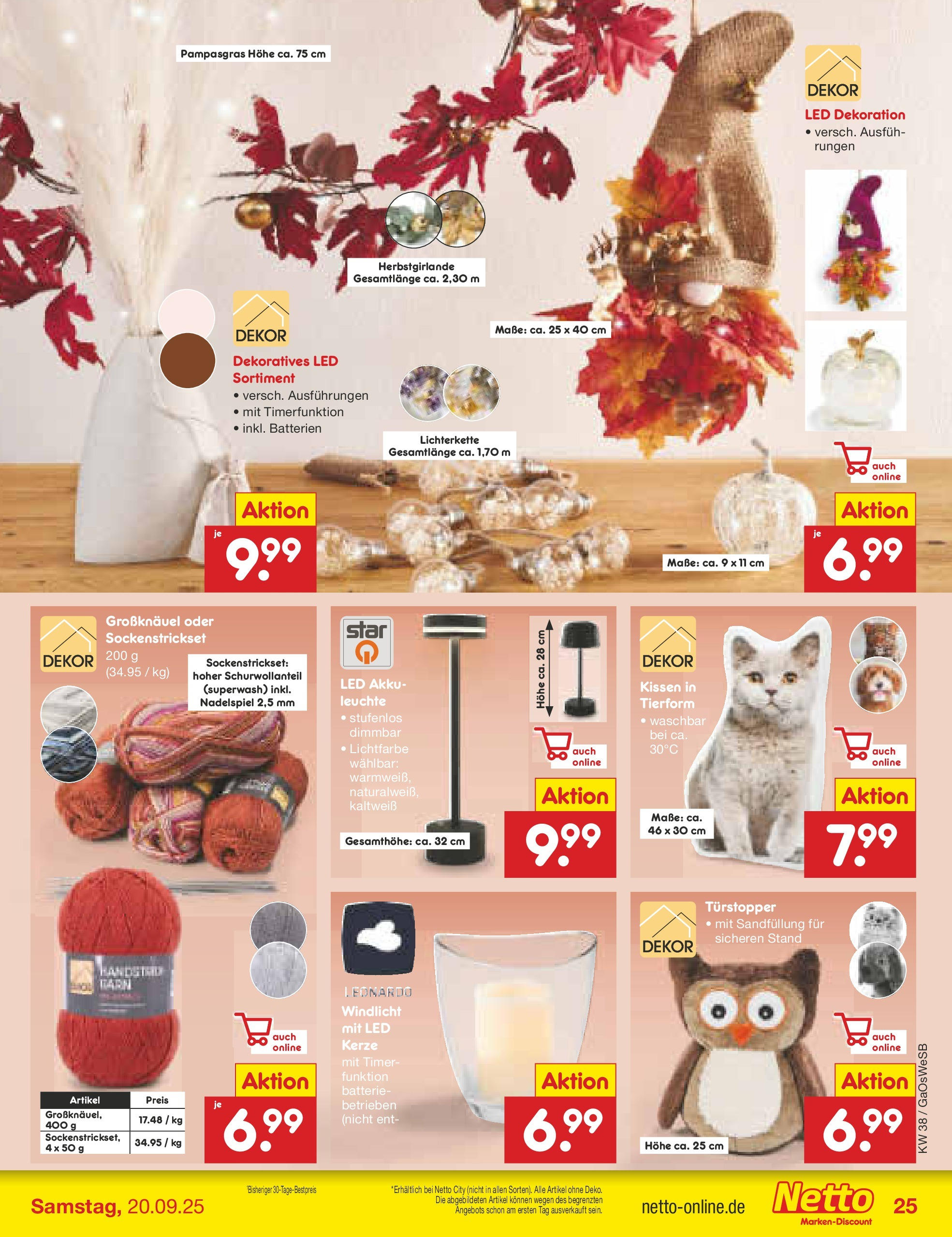 Netto Marken-Discount prospekt Bremen-Lesum	 (ab 15.09.2025) » Angebote | Seite: 27 | Produkte: Kissen, Batterien, Batterie