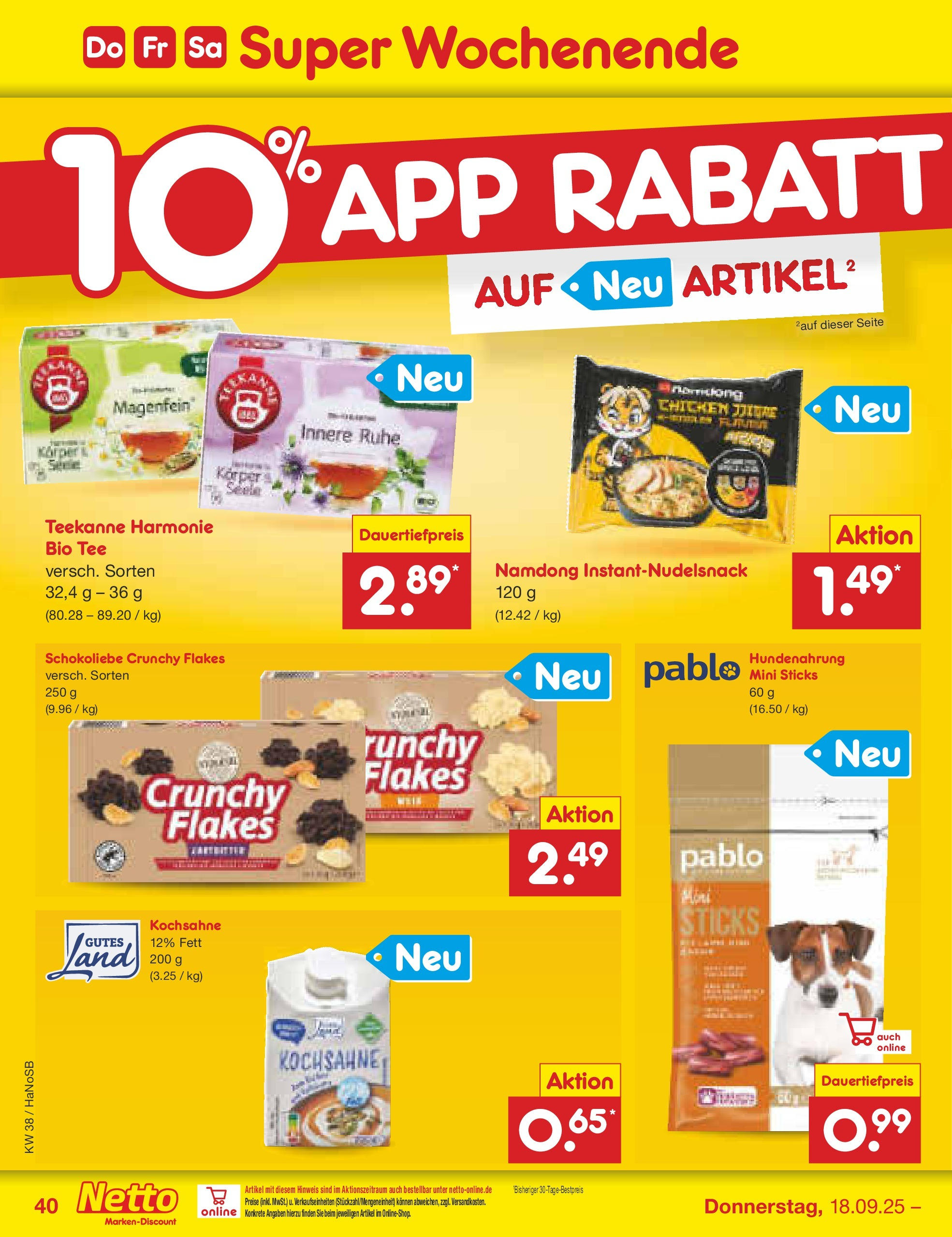 Netto Marken-Discount prospekt Schwerte-Geisecke (ab 15.09.2025) » Angebote | Seite: 42 | Produkte: Teekanne, Tee Netto Marken-Discount prospekt Schwerte-Geisecke (ab 15.09.2025) » Angebote | Seite: 42 | Produkte: Teekanne, Tee