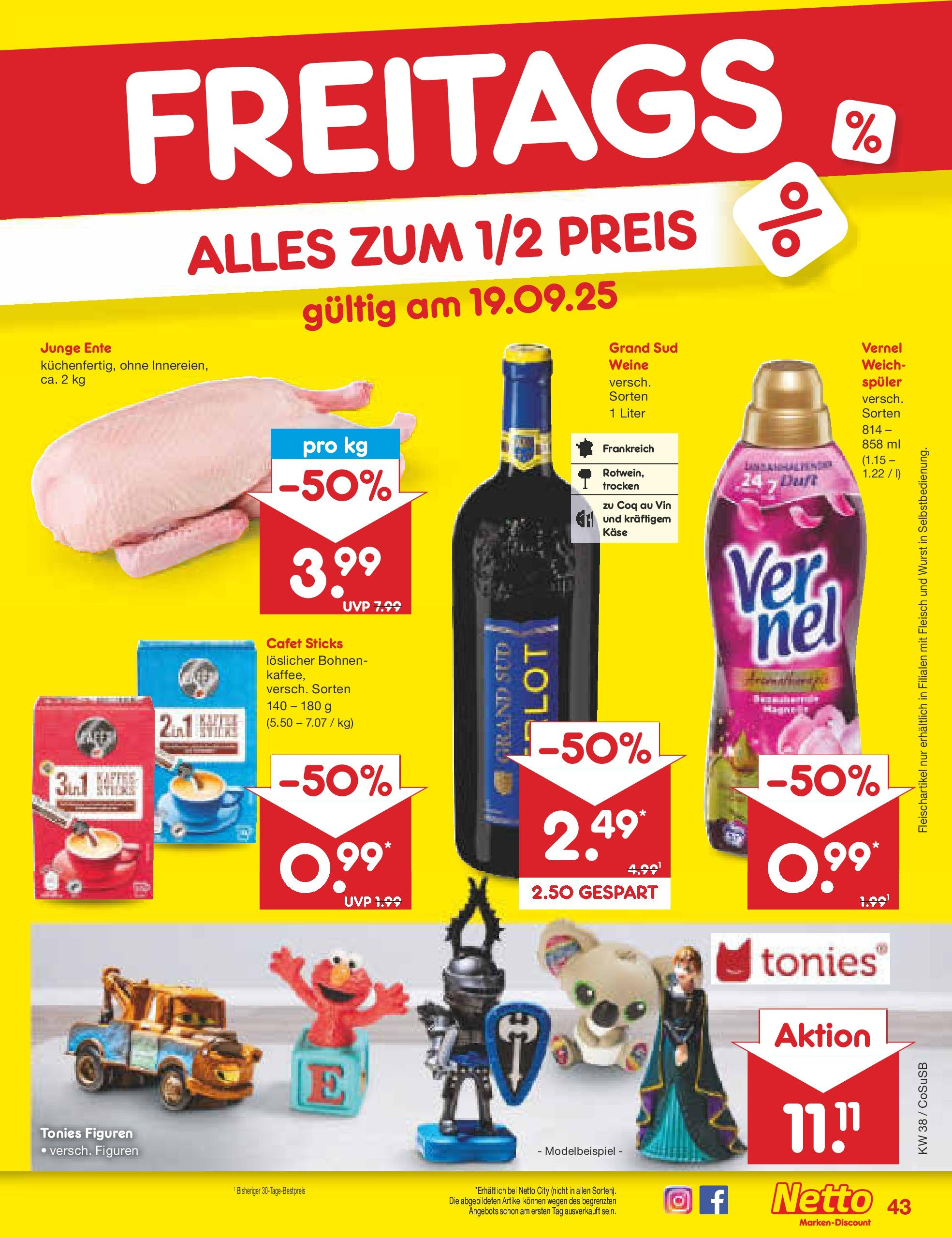Netto Marken-Discount prospekt Bitterfeld-Wolfen	 (ab 14.09.2025) » Angebote | Seite: 47 | Produkte: Duft, Grand sud, Ente, Vernel