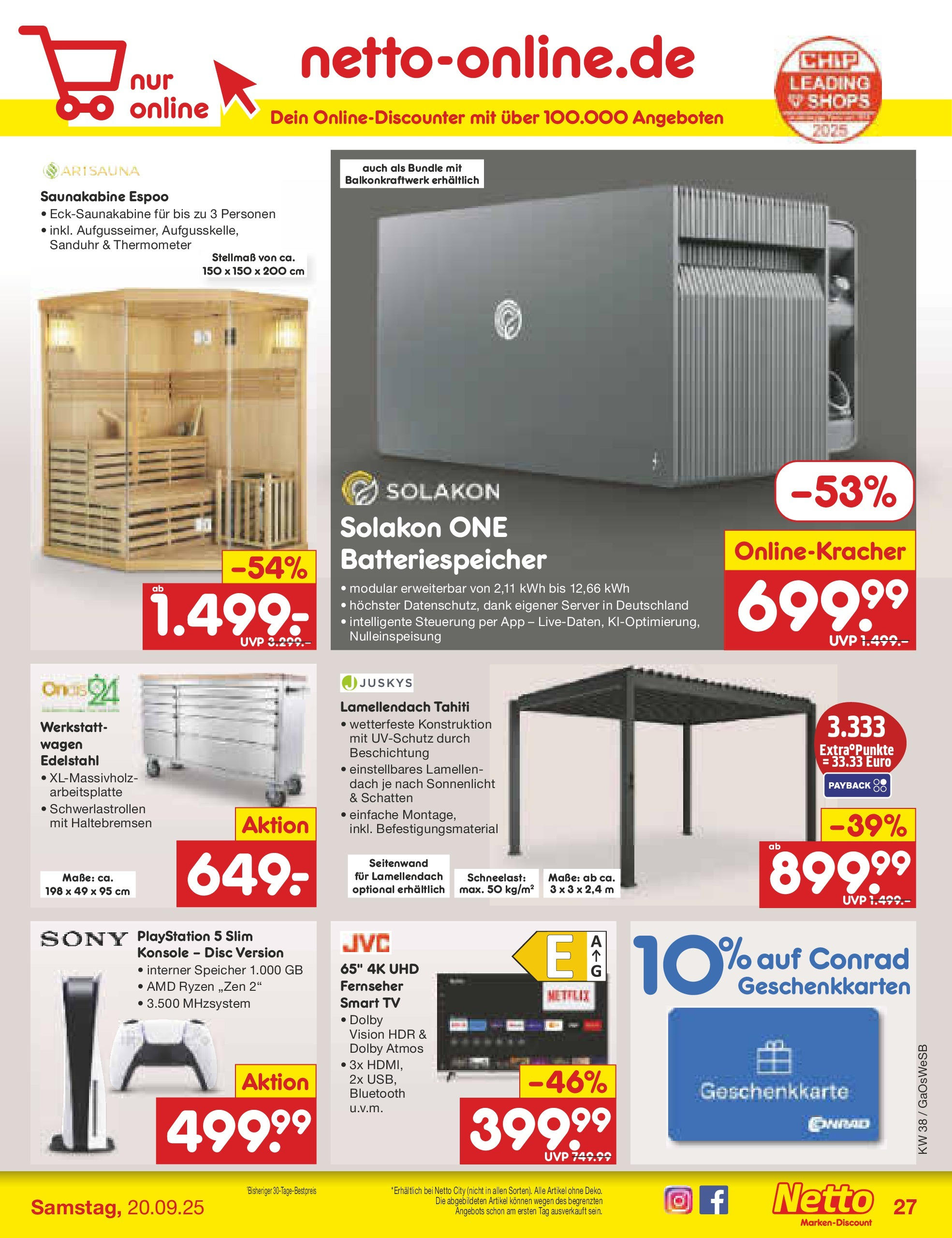Netto Marken-Discount prospekt Bremen-Lesum	 (ab 15.09.2025) » Angebote | Seite: 31 | Produkte: Thermometer, Smart TV, Server, TV