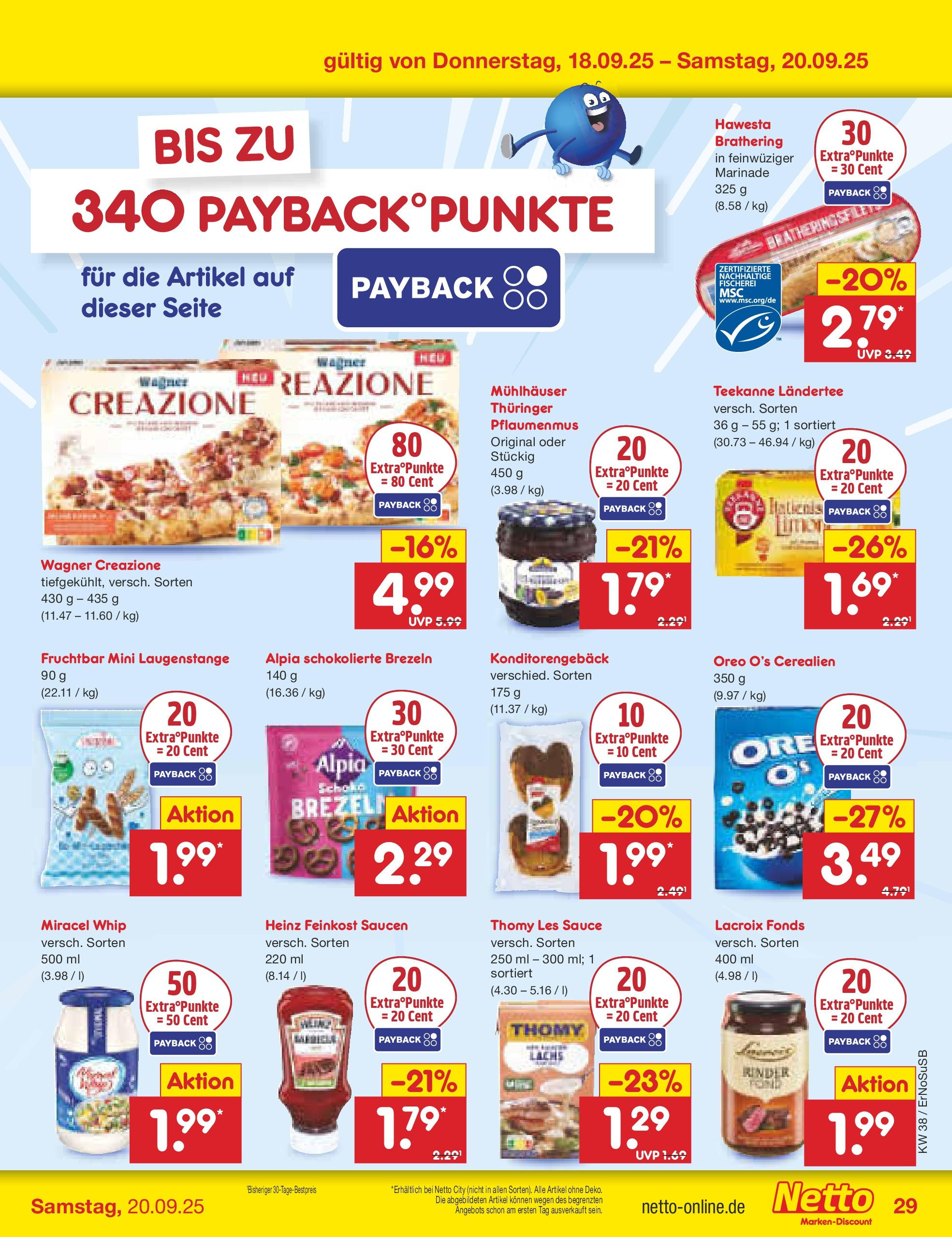 Netto Marken-Discount prospekt Elxleben	 (ab 15.09.2025) » Angebote | Seite: 35 | Produkte: Miracel whip, Teekanne