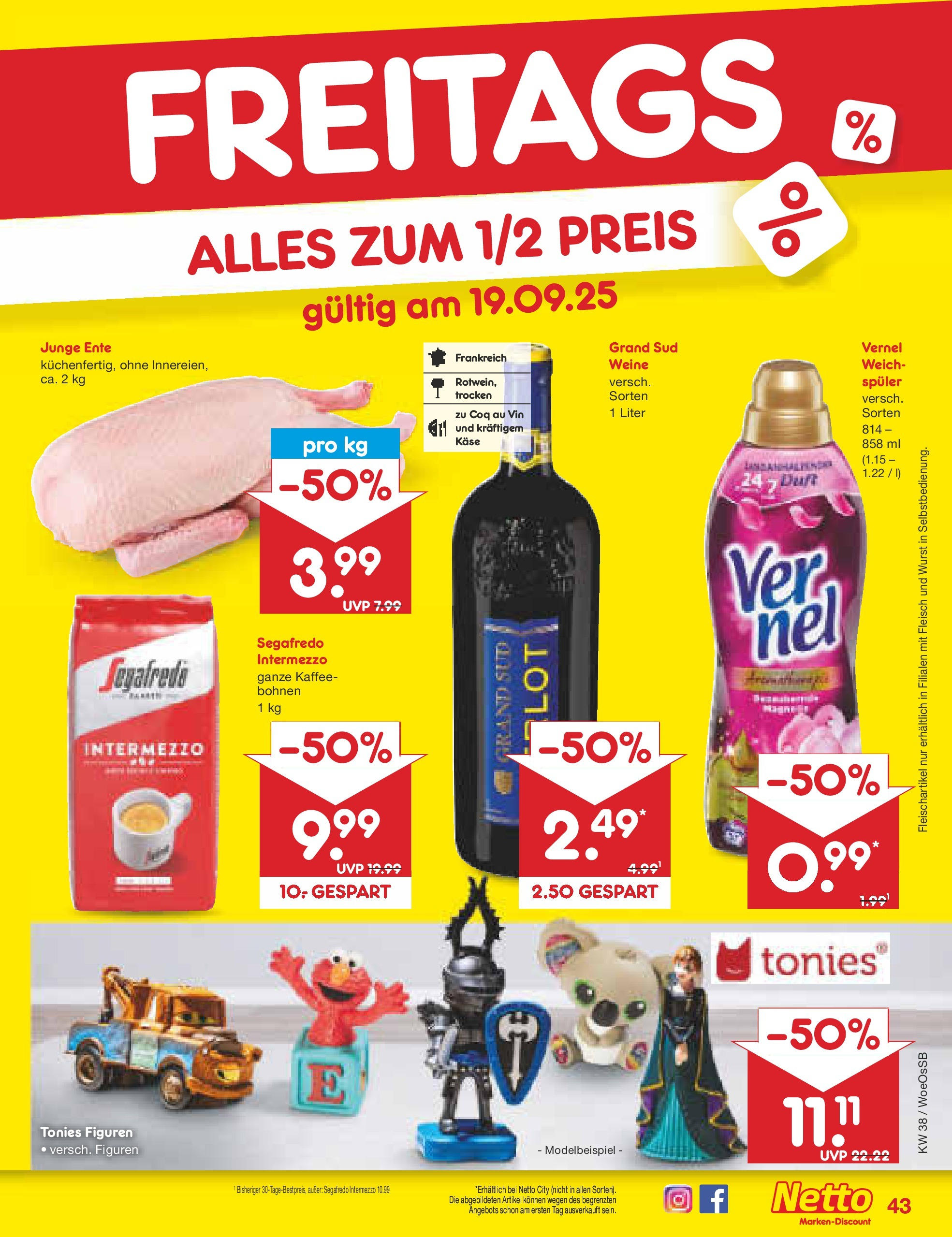 Netto Marken-Discount prospekt Gemmingen (ab 14.09.2025) » Angebote | Seite: 49 | Produkte: Käse, Wurst, Fleisch, Ente Netto Marken-Discount prospekt Gemmingen (ab 14.09.2025) » Angebote | Seite: 49 | Produkte: Käse, Wurst, Fleisch, Ente