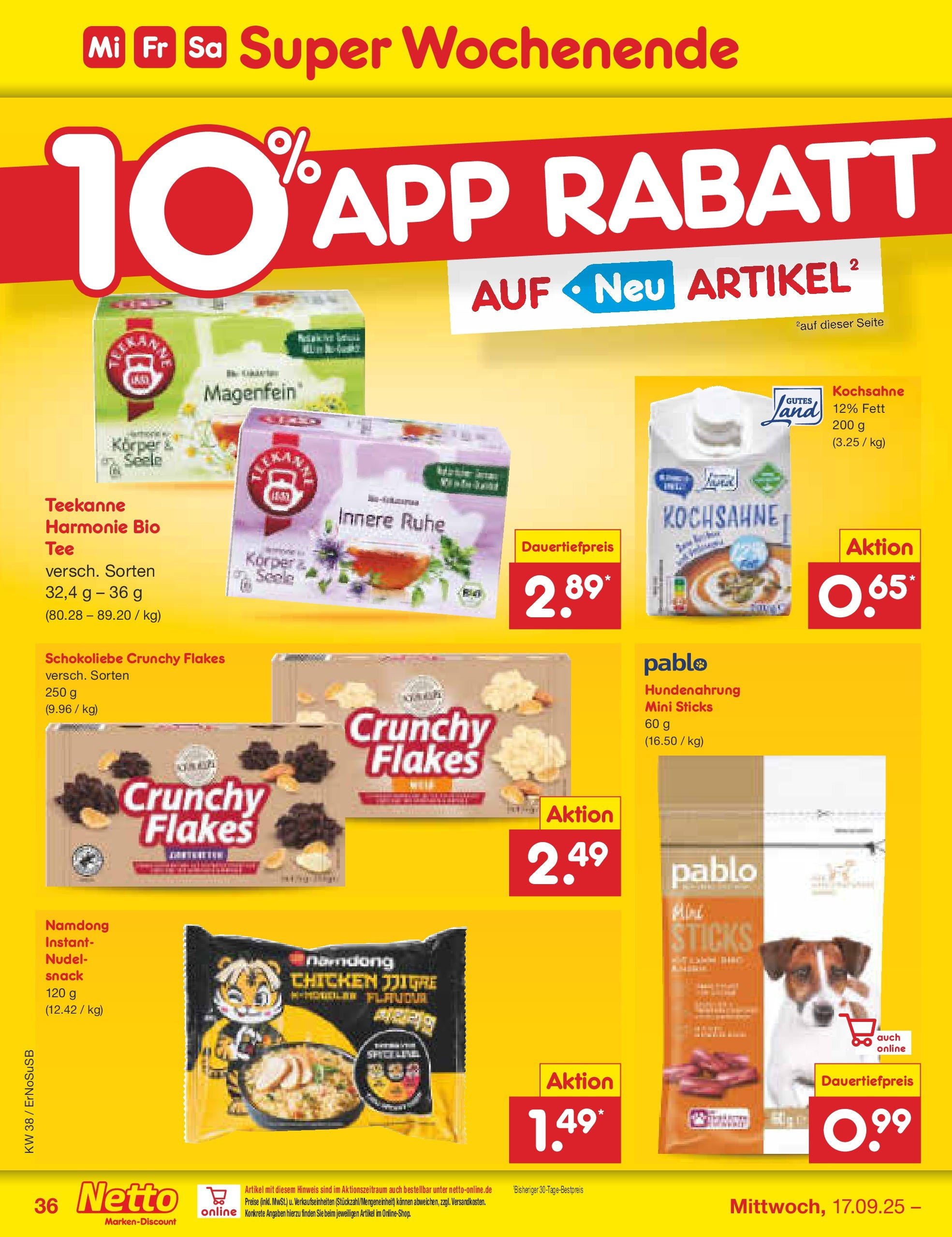 Netto Marken-Discount prospekt Elxleben	 (ab 15.09.2025) » Angebote | Seite: 42 | Produkte: Teekanne