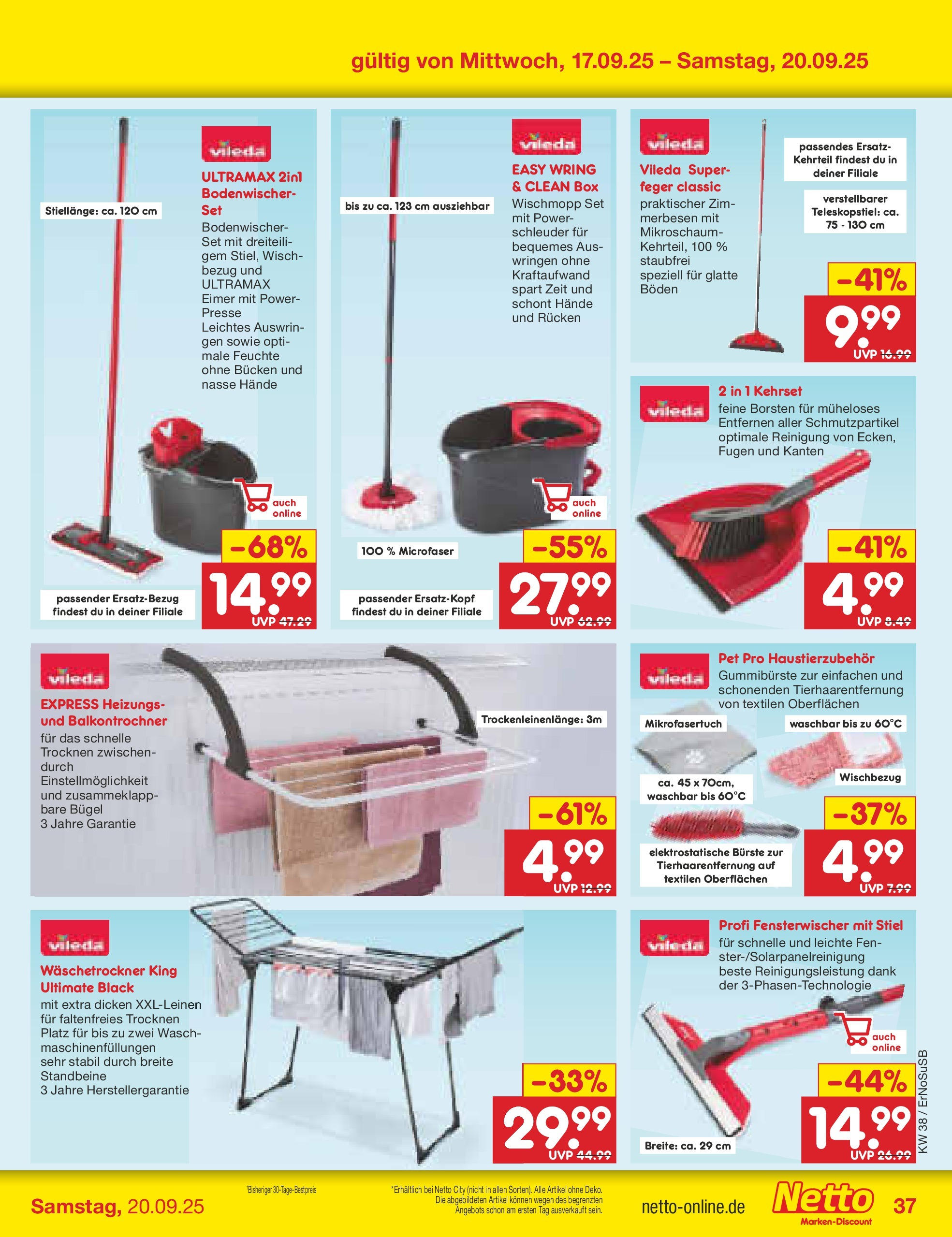 Netto Marken-Discount prospekt Elxleben	 (ab 15.09.2025) » Angebote | Seite: 43 | Produkte: Presse, Box, Bürste