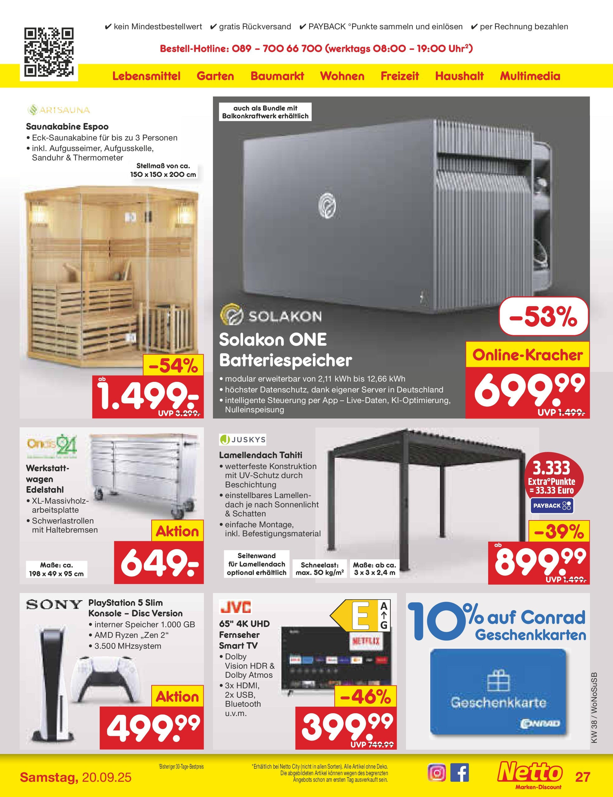 Netto Marken-Discount prospekt Frankfurt am Main (ab 15.09.2025) » Angebote | Seite: 31 | Produkte: Playstation, Sony, TV, Fernseher Netto Marken-Discount prospekt Frankfurt am Main (ab 15.09.2025) » Angebote | Seite: 31 | Produkte: Playstation, Sony, TV, Fernseher