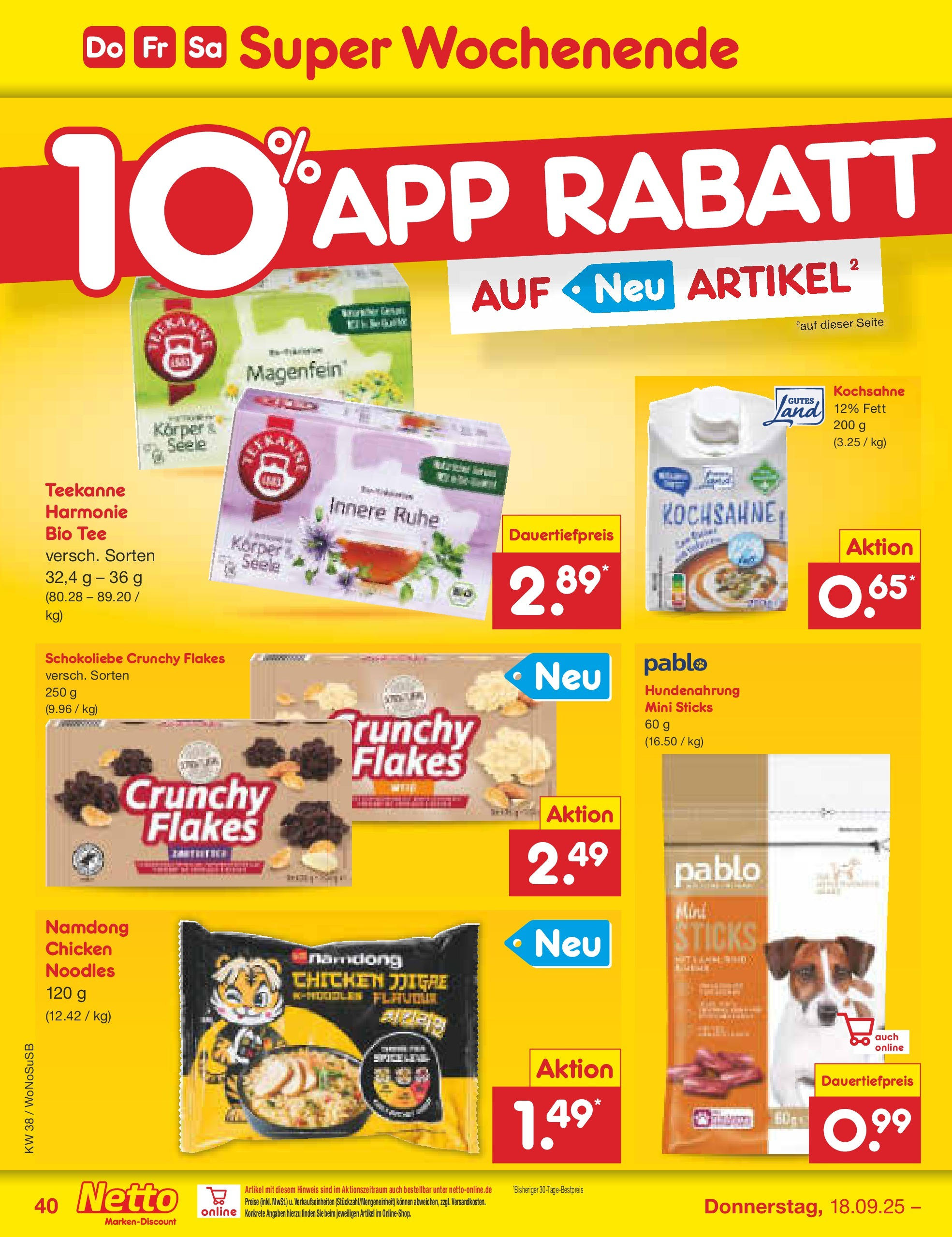 Netto Marken-Discount prospekt Frankfurt am Main (ab 15.09.2025) » Angebote | Seite: 44 | Produkte: Teekanne, Tee Netto Marken-Discount prospekt Frankfurt am Main (ab 15.09.2025) » Angebote | Seite: 44 | Produkte: Teekanne, Tee