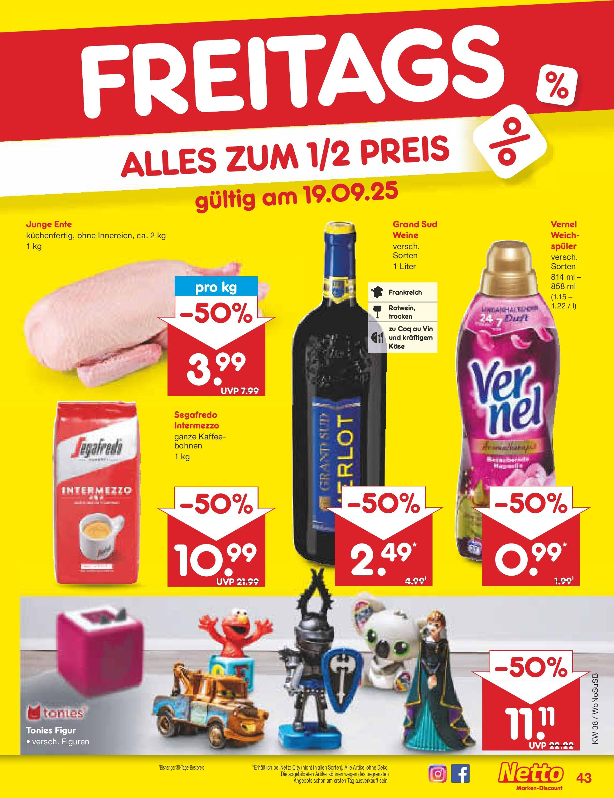Netto Marken-Discount prospekt Frankfurt am Main (ab 15.09.2025) » Angebote | Seite: 49 | Produkte: Kaffee, Duft, Grand sud, Vernel Netto Marken-Discount prospekt Frankfurt am Main (ab 15.09.2025) » Angebote | Seite: 49 | Produkte: Kaffee, Duft, Grand sud, Vernel