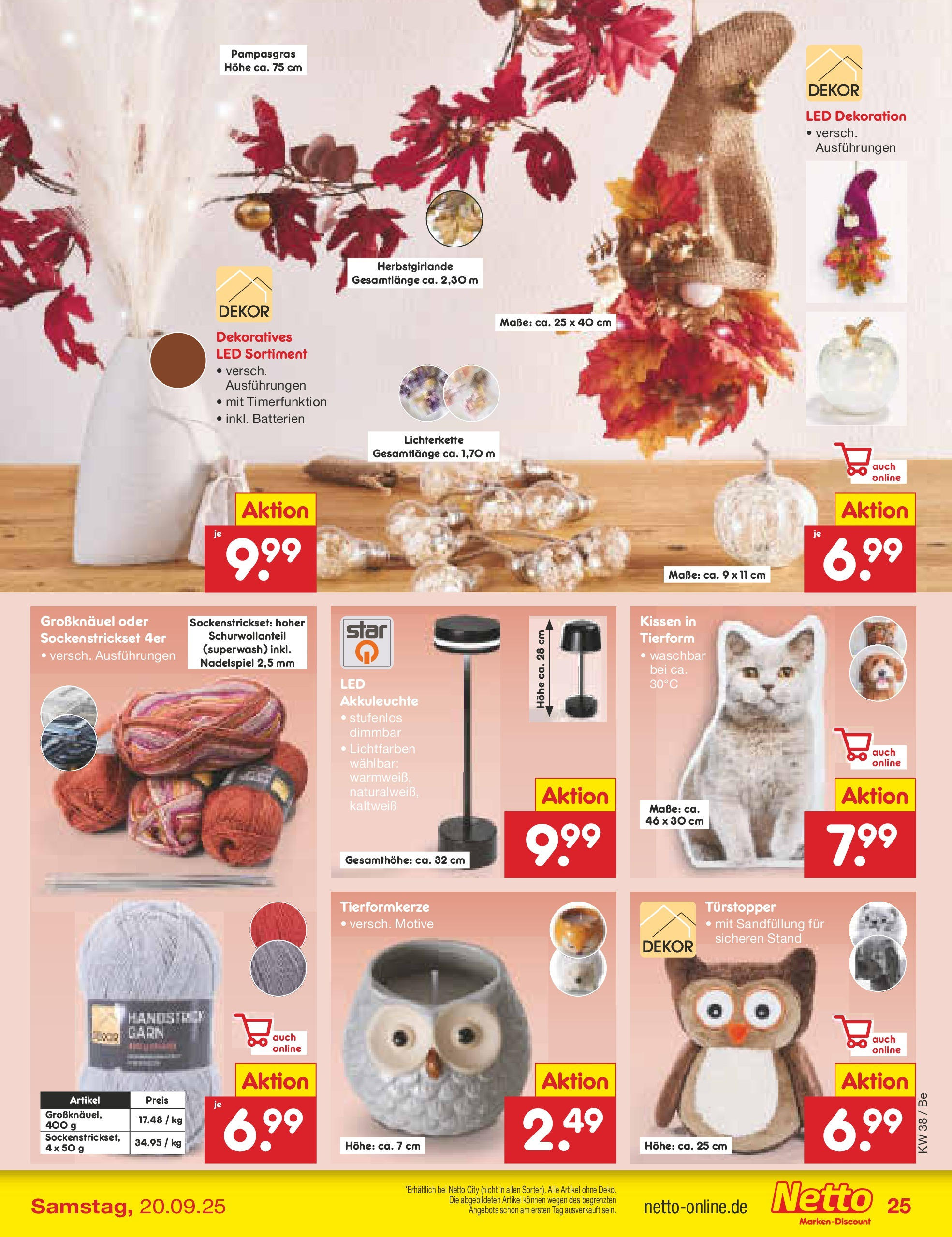 Netto Marken-Discount prospekt Berlin-Spandau	 (ab 15.09.2025) » Angebote | Seite: 27 | Produkte: Kissen, Batterien